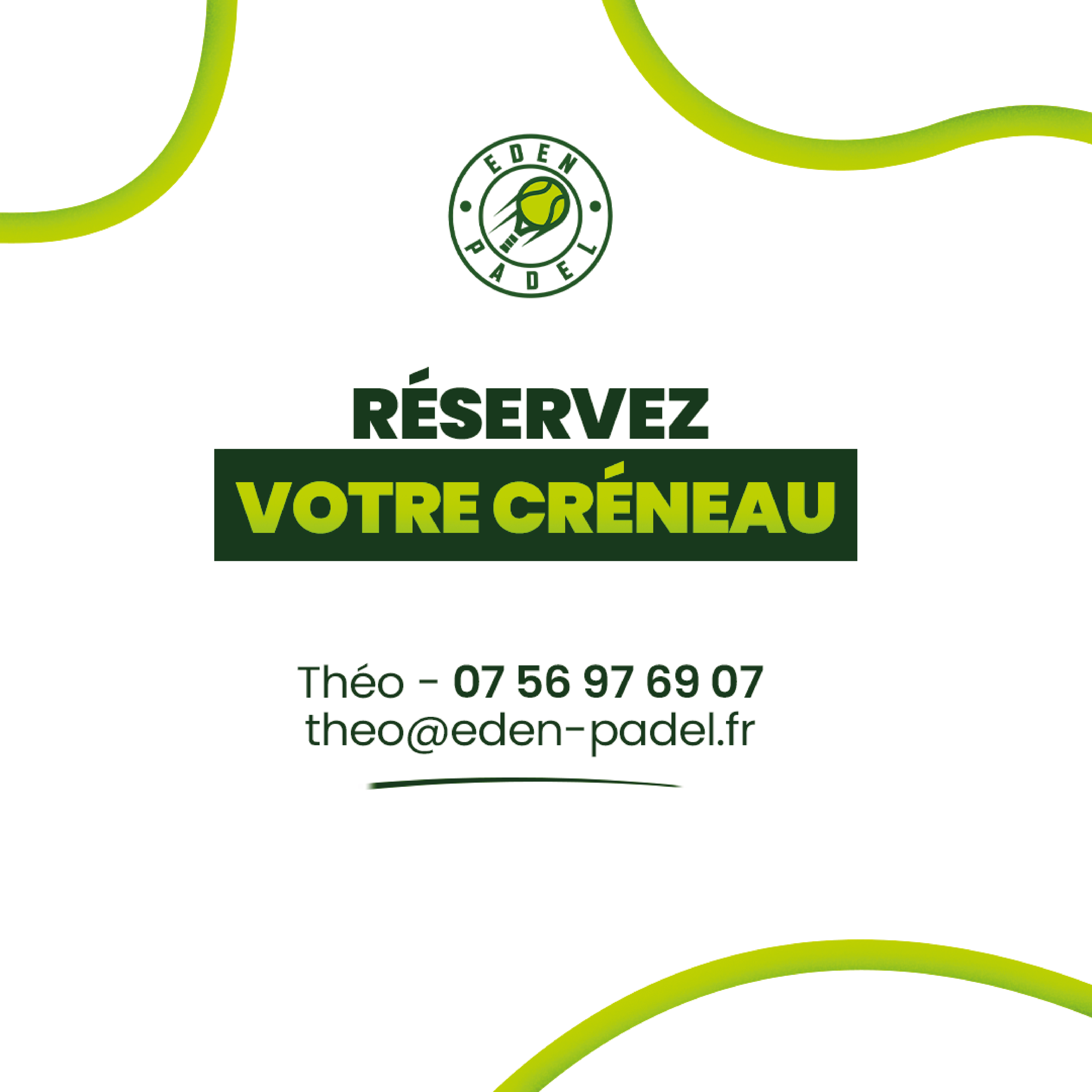 Réservez votre créneau