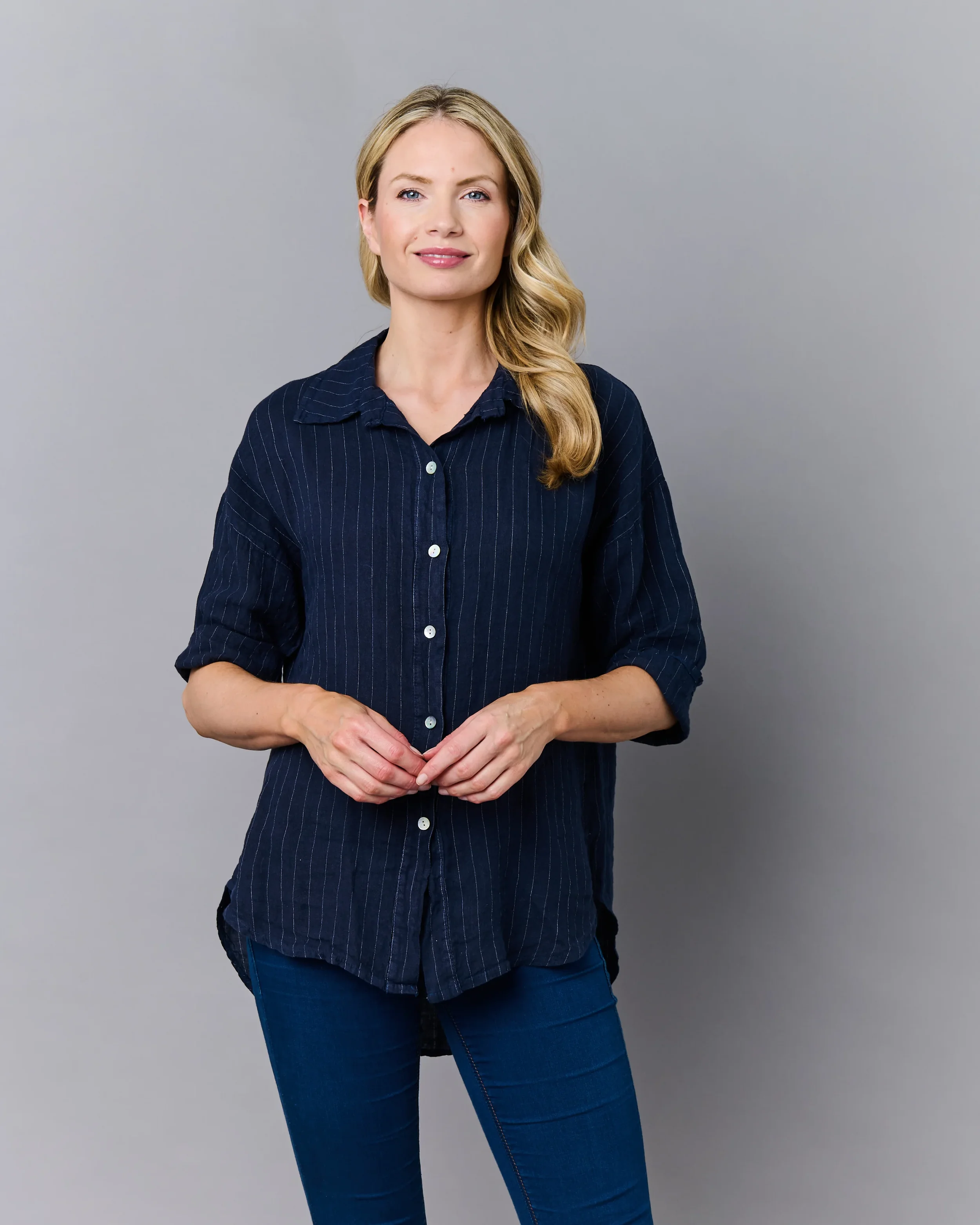 SASA Striped Linen Shirt