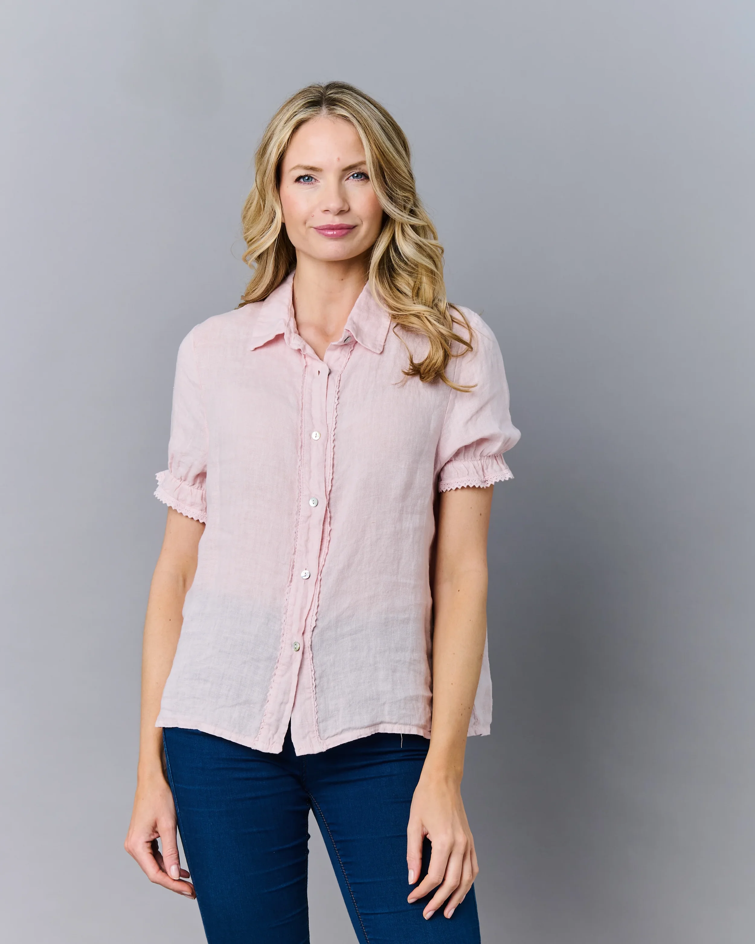 SASA Frill Linen Shirt