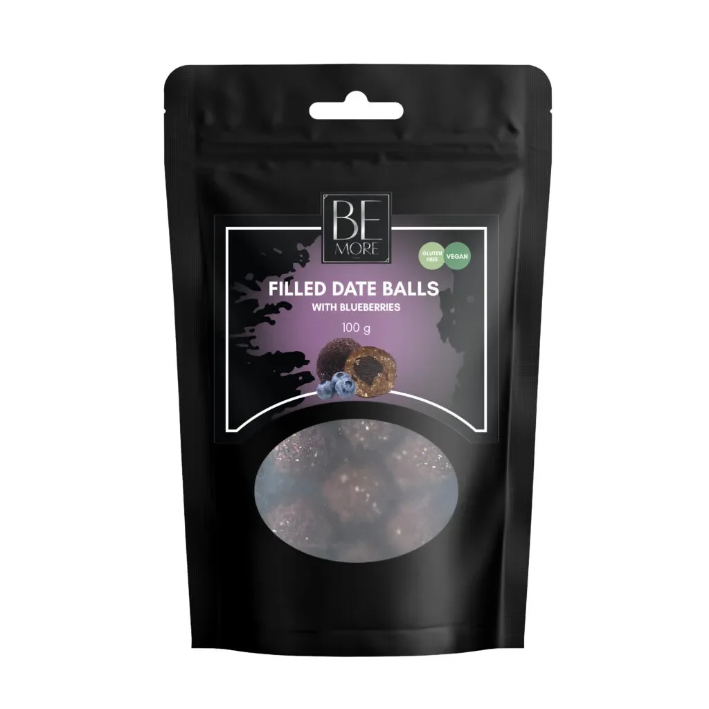 Filled date balls with Blueberries, 100gr