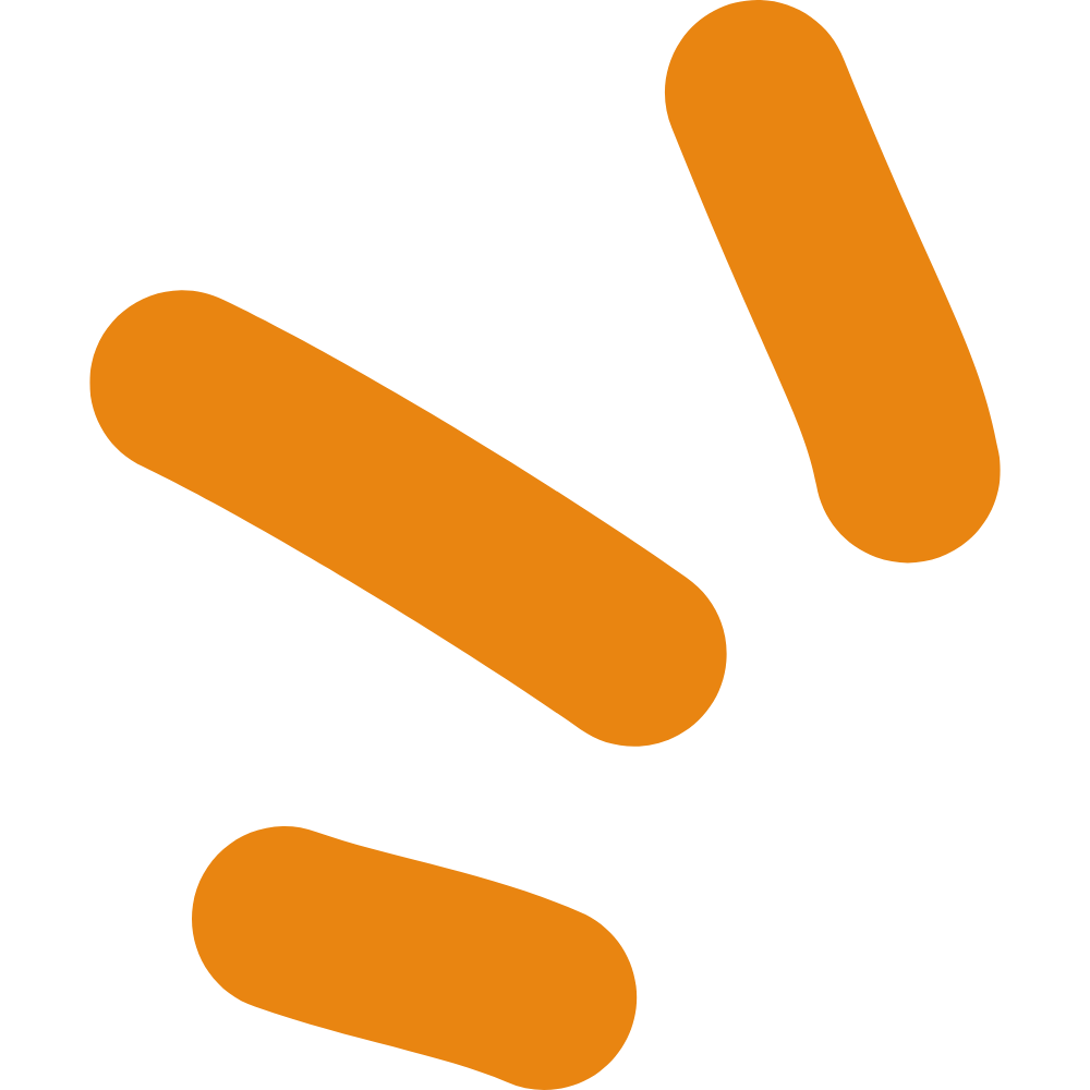Orange dashes