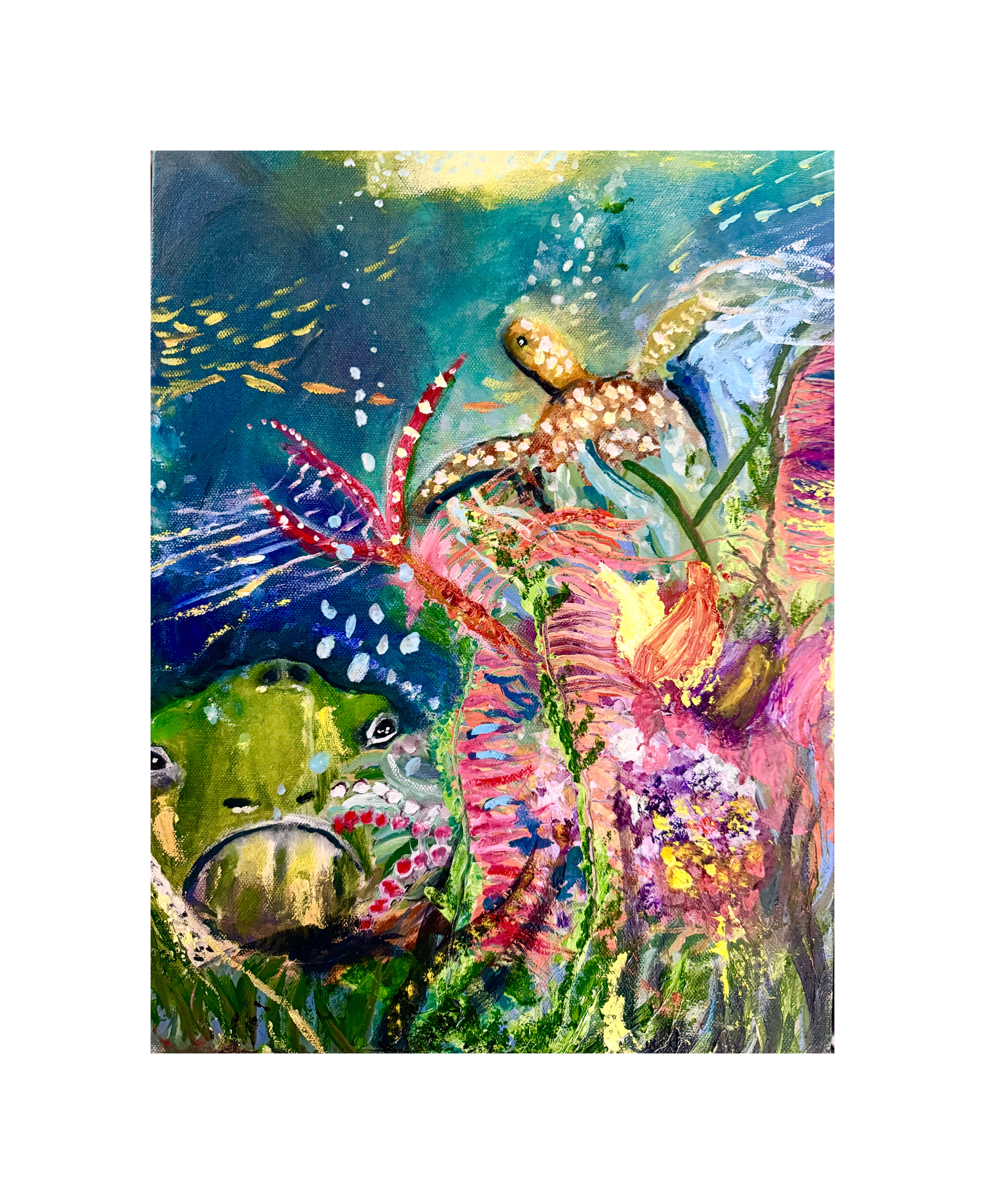 Through Curious Waters
Oil on Canvas
Available/ Prints avail