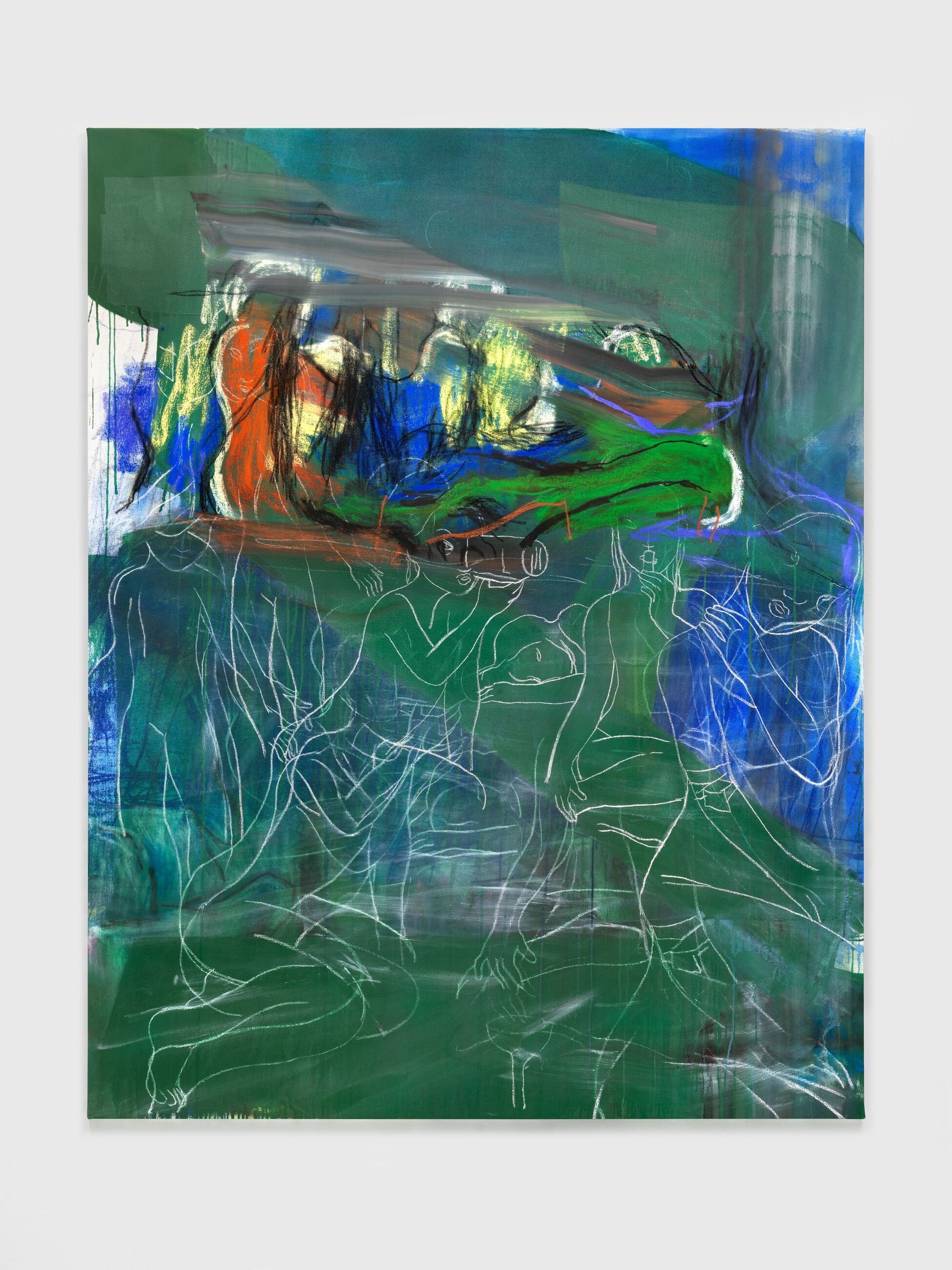 RITA ACKERMANN |
Hauser and Wirth |
Rita Ackermann (b. 1968, Budapest, Hungary) moved from Hungary to New York in 1992, where a formative body of work positioned her within the cultural zeitgeist of the city. At the outset of her early career, a brea