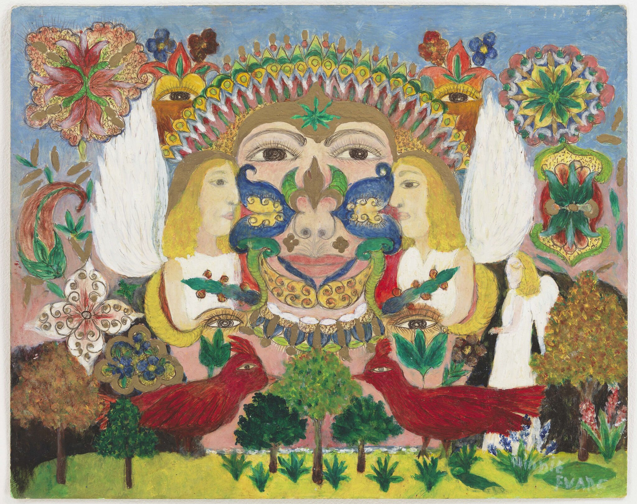 Minnie Evans at the Whitney Museum: Inspired by vivid dreams and visions, Minnie Evans (1892–1987) made her first drawing in 1935 after the death of her beloved grandmother. During the subsequent decades, the artist created hundreds of radiant pencil