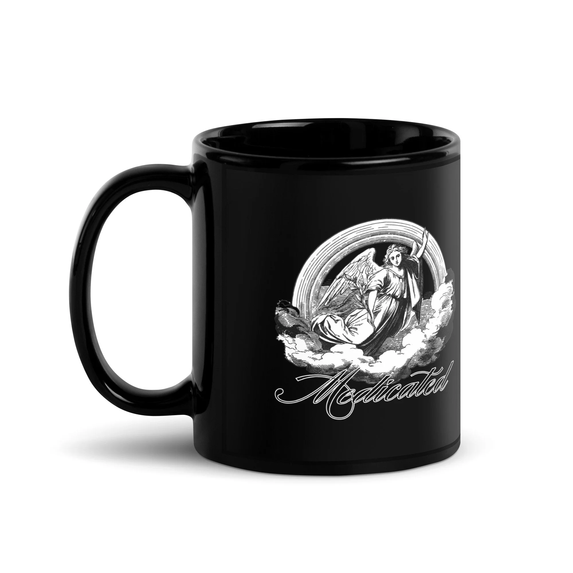 Medicated Black Glossy Mug
