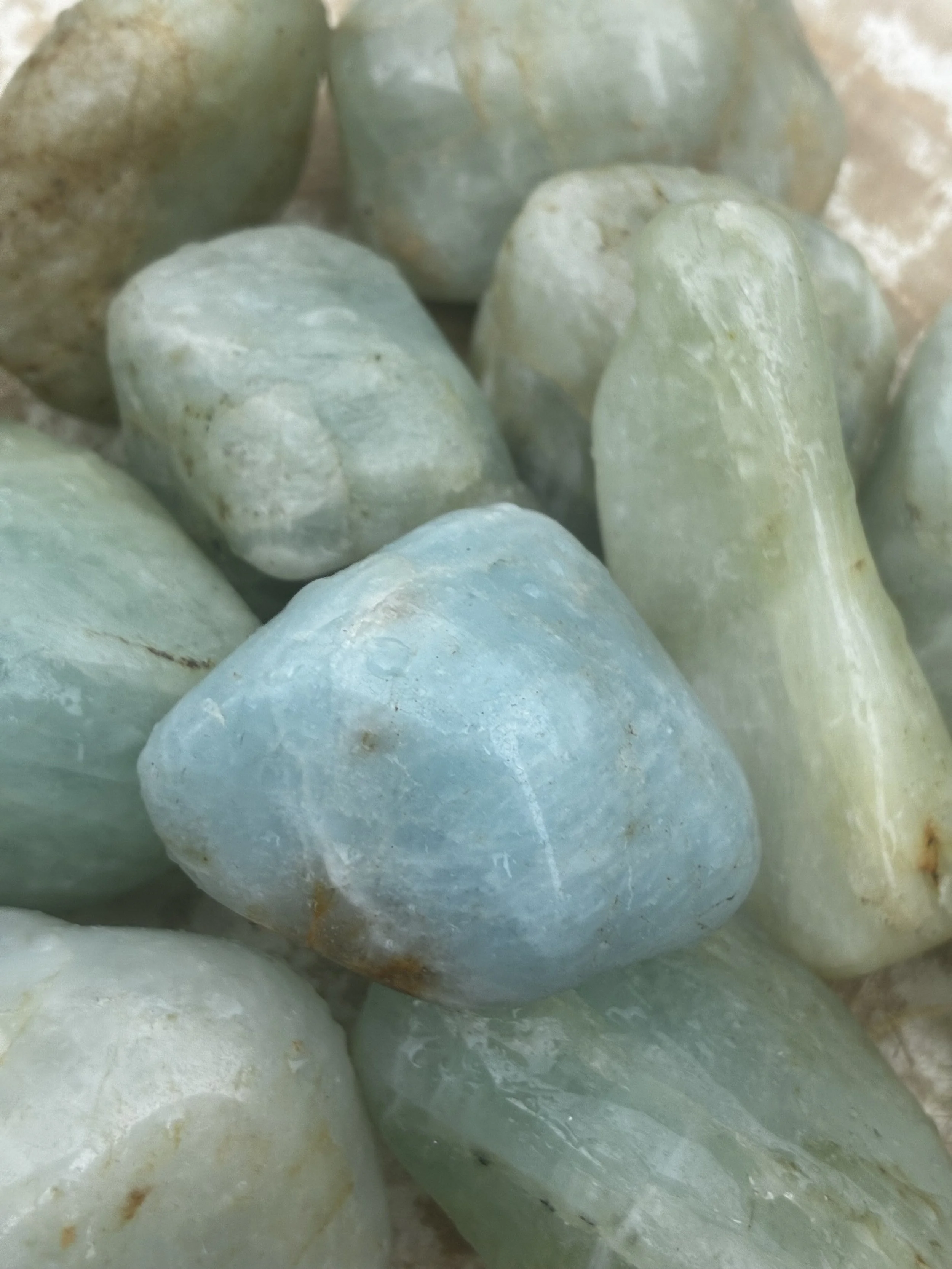Extra Large / Jumbo Aquamarine Tumbles, 14g - 98g