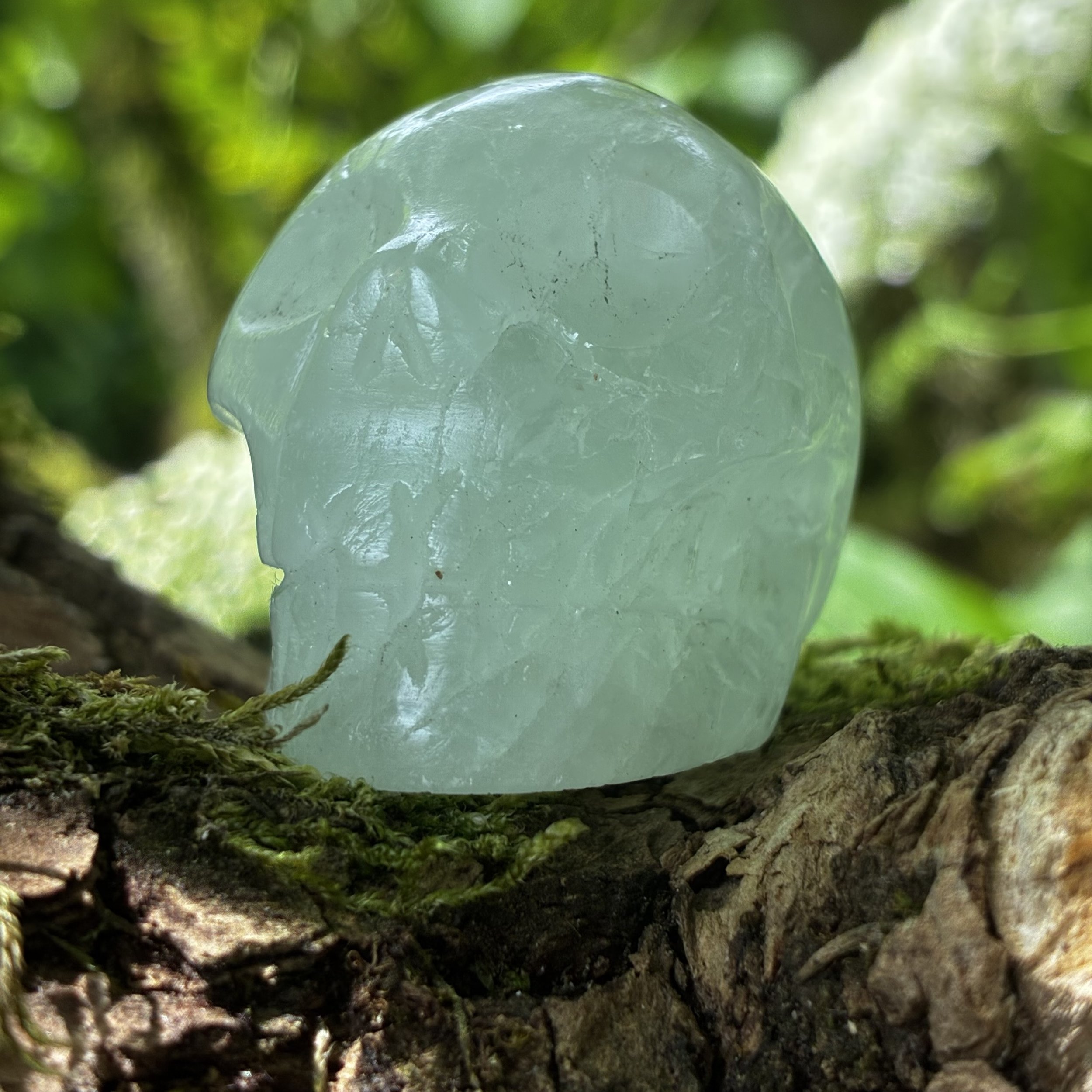 Brazilian Aquamarine Crystal Skull – 75g