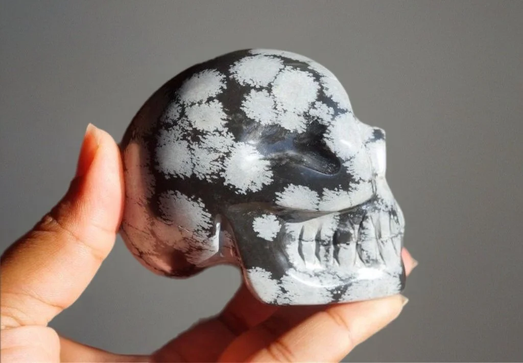 Wilson Carved Snow Flake Obsidian 2.5