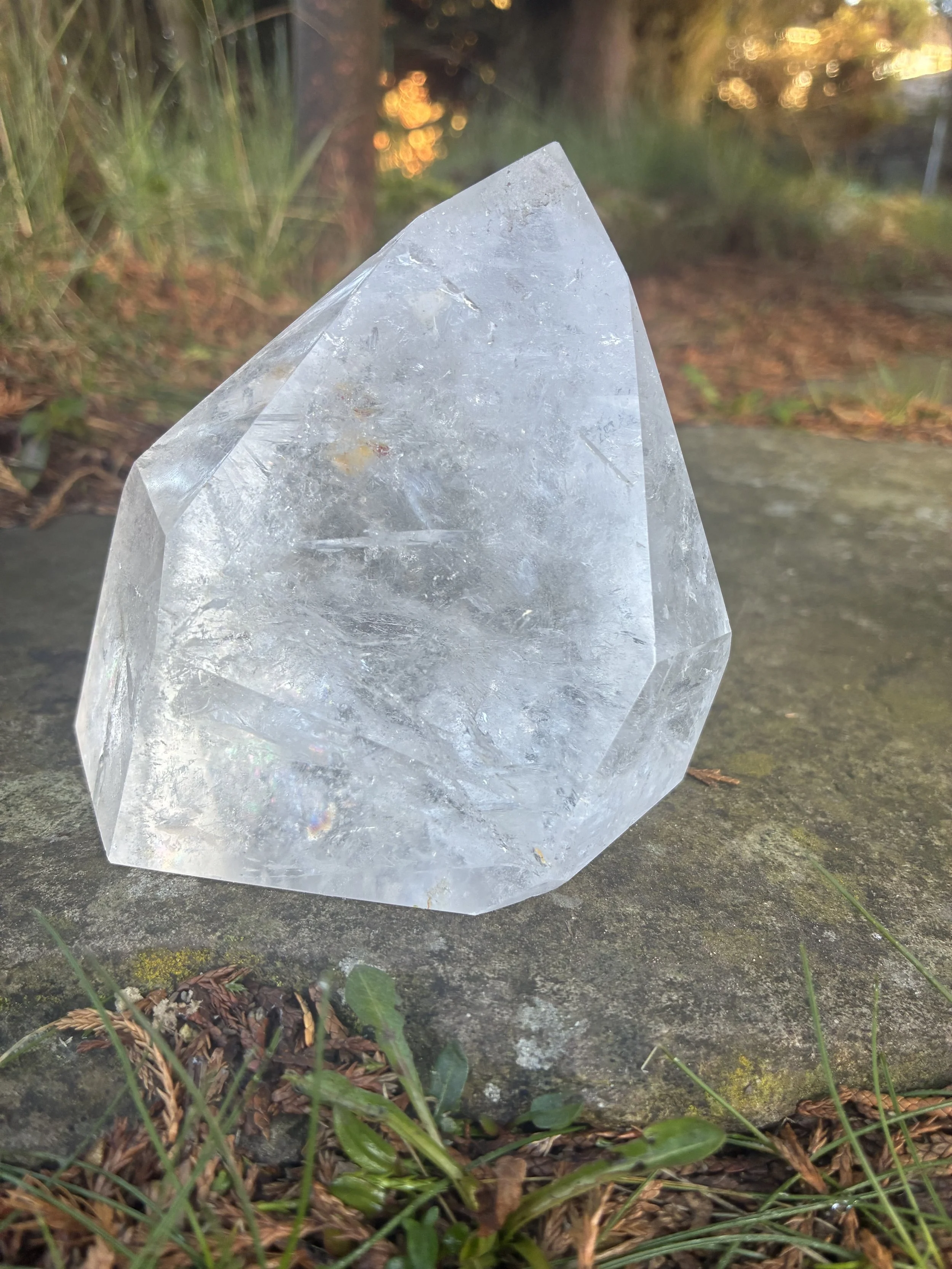 Clear Quartz Receiver Generator Crystal Point, 855g