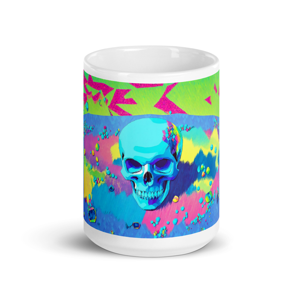 White and Bright Crystal Skull Mug