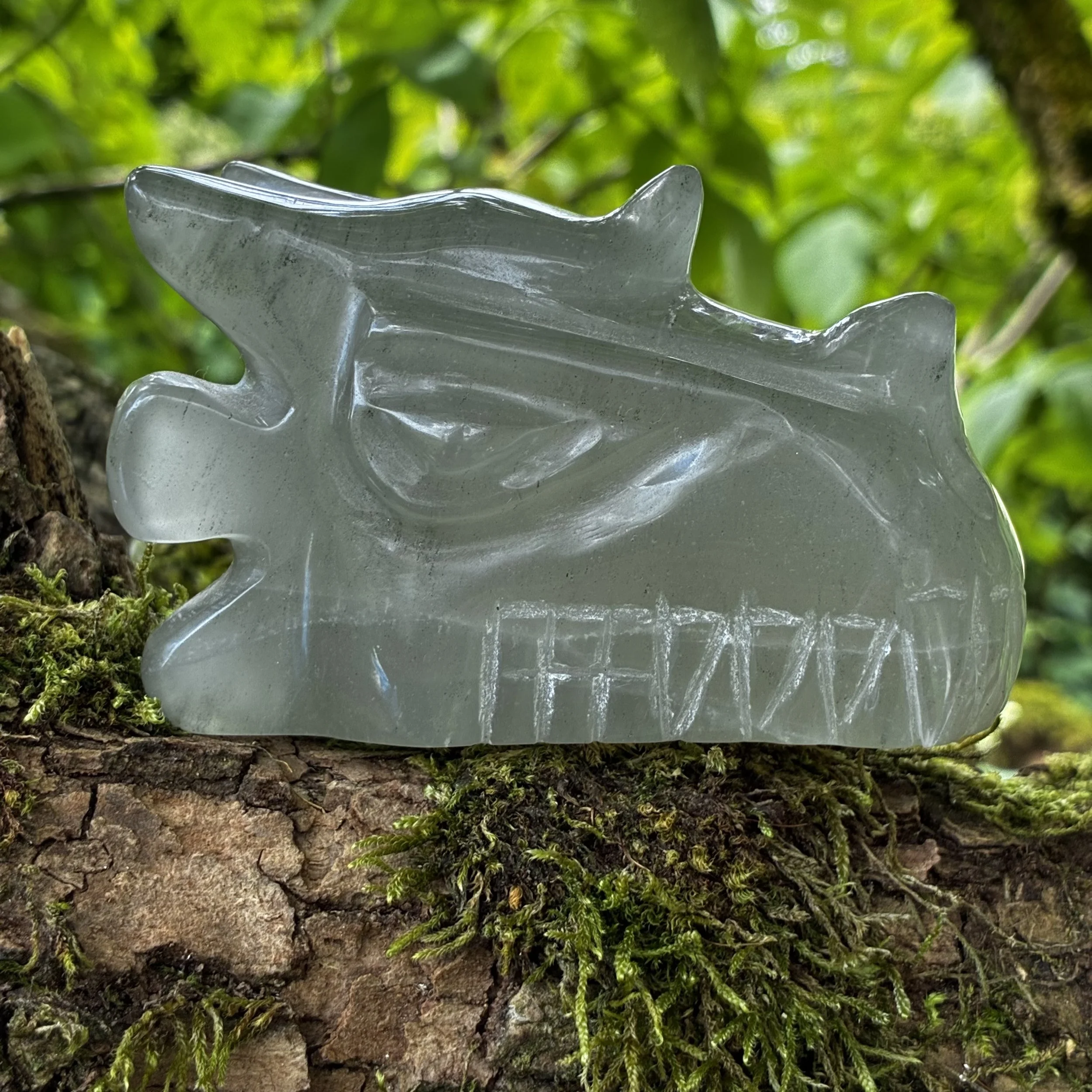 Brazilian Aragonite Dragon Carving – 313g