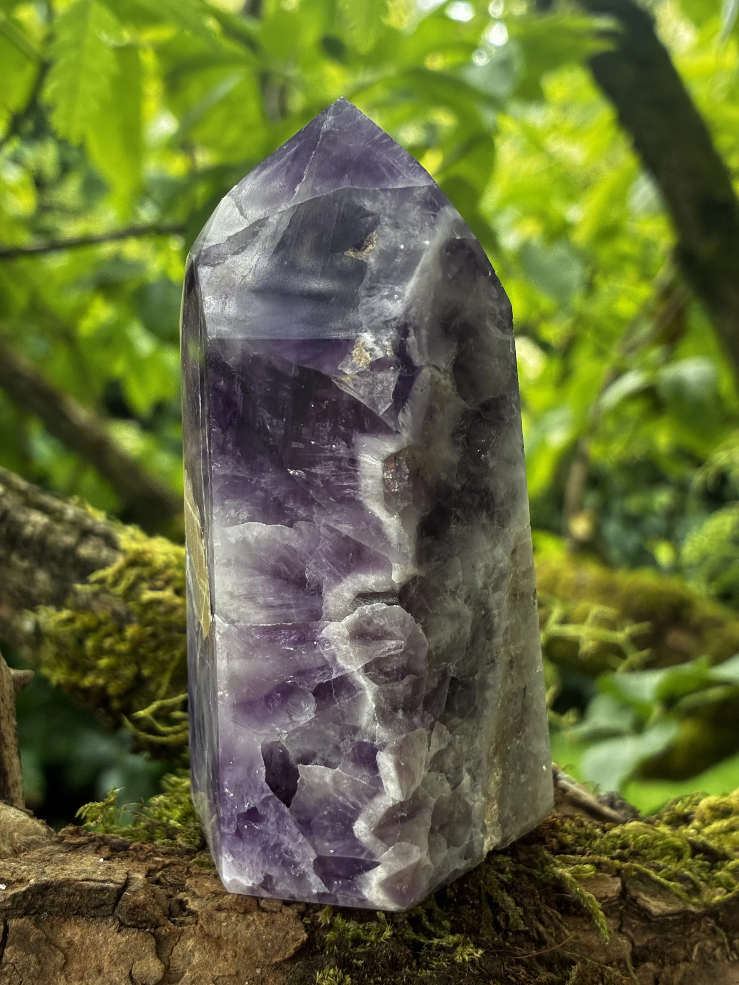 Chevron Amethyst Point – Brazil, 256g