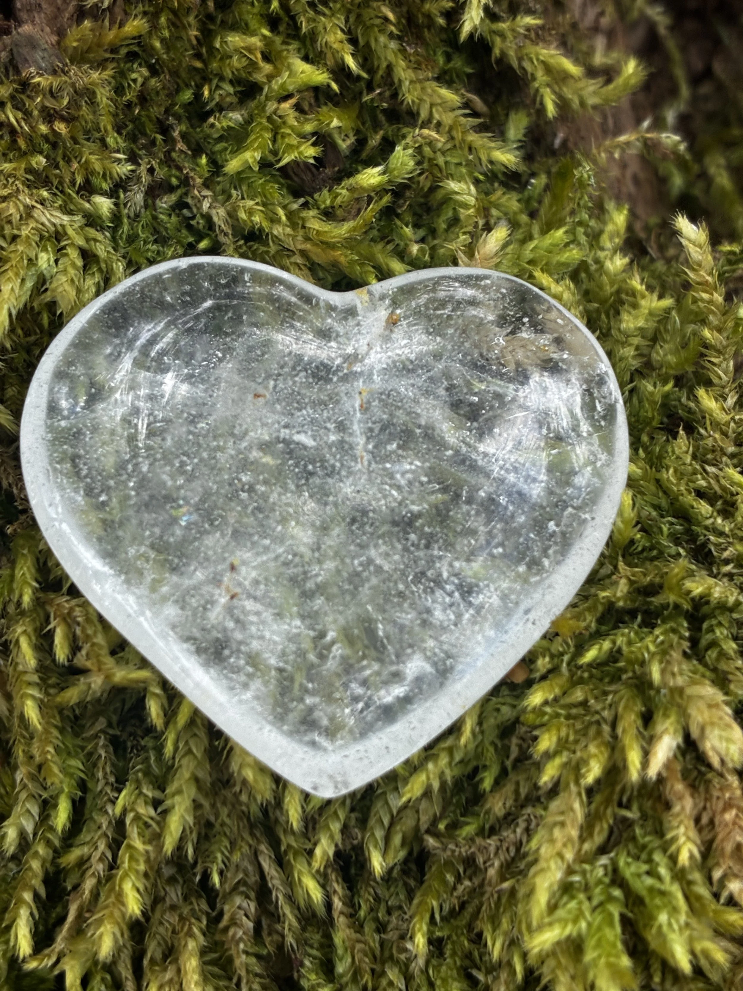 Rare Gem Quality Topaz Heart Carving, 18g