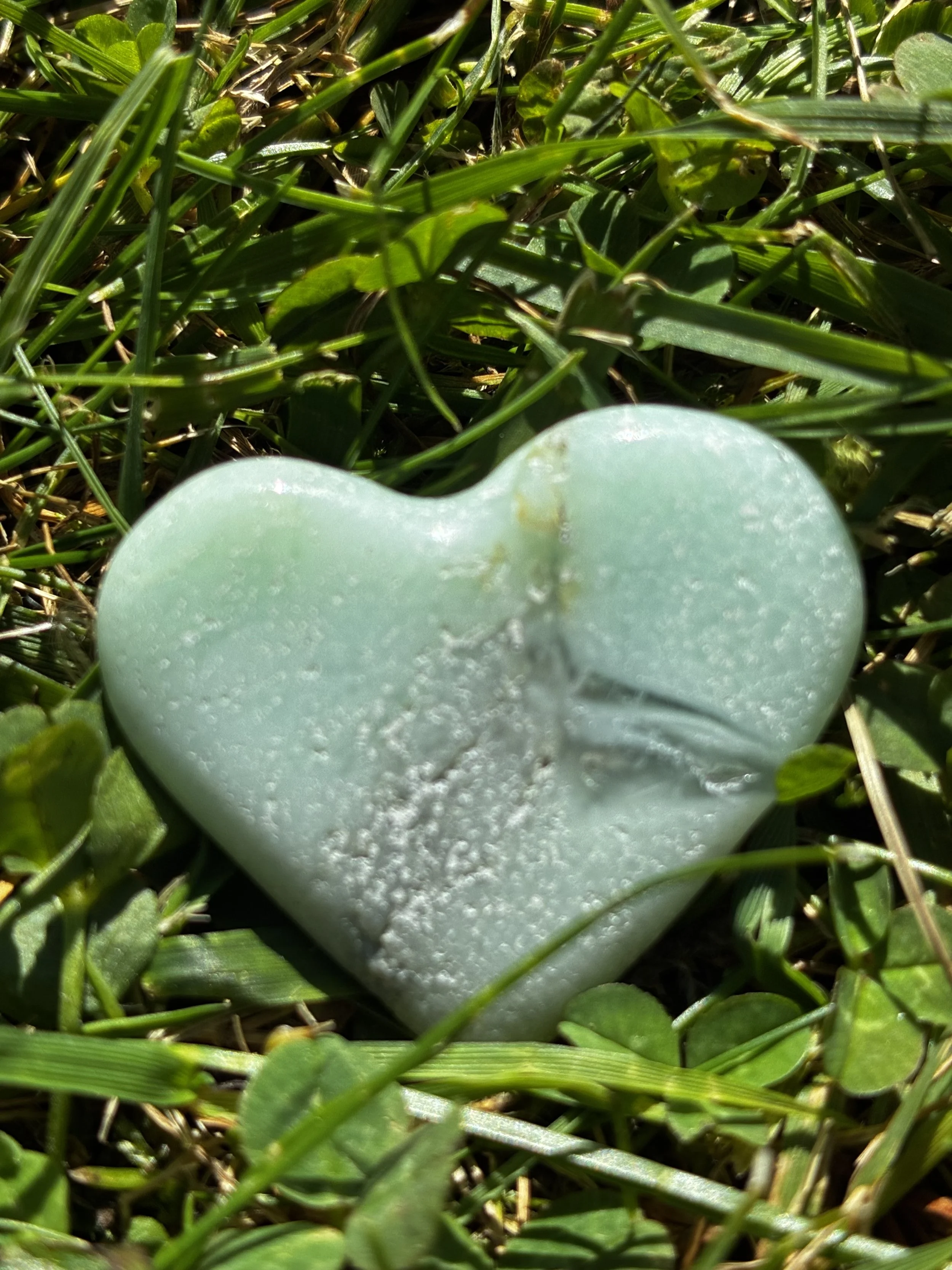 AA Grade Rare Chrysoprase Brazilian Heart Carving, 6g