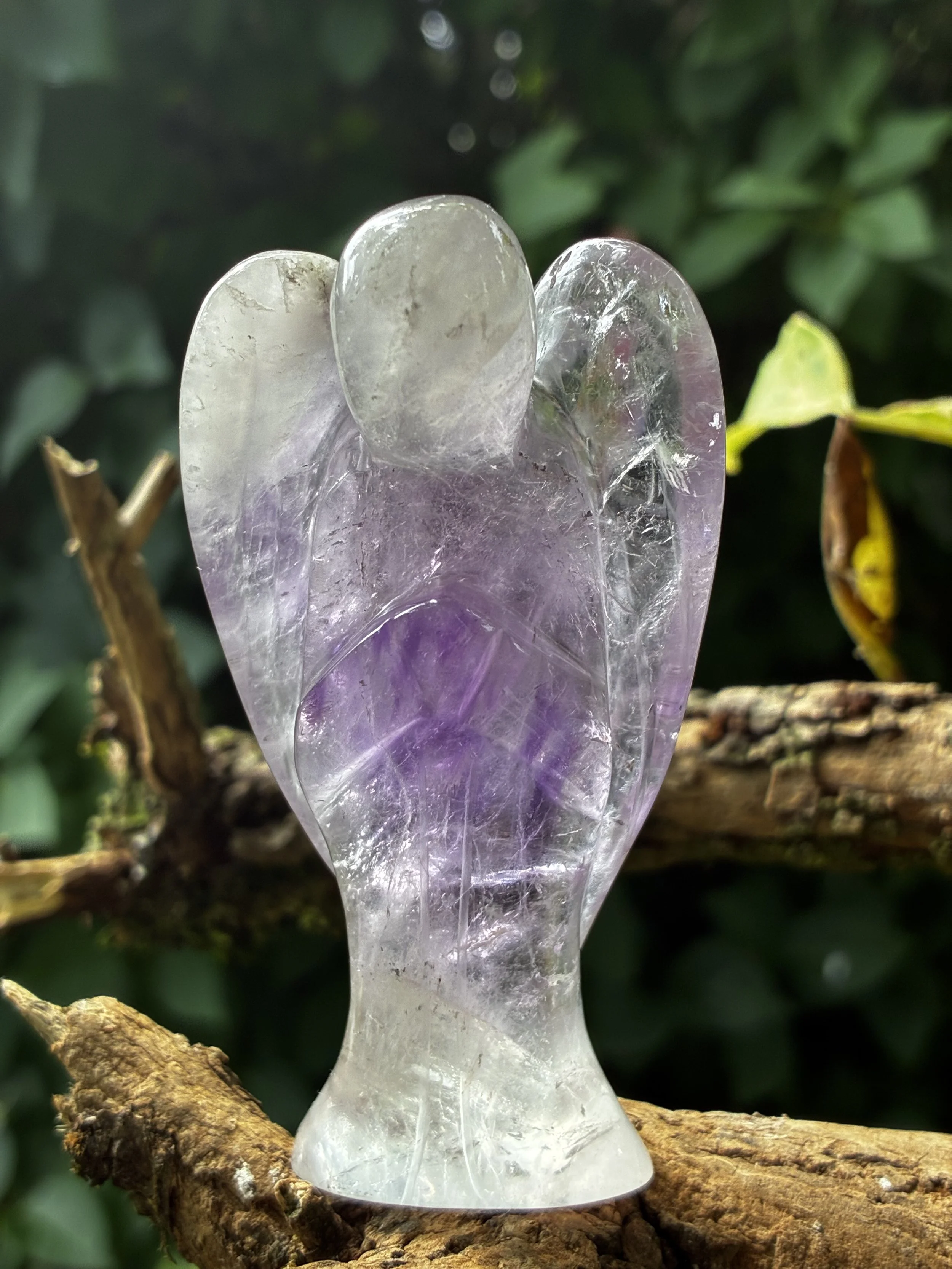 Brazilian Carved Amethyst Angel – 111g