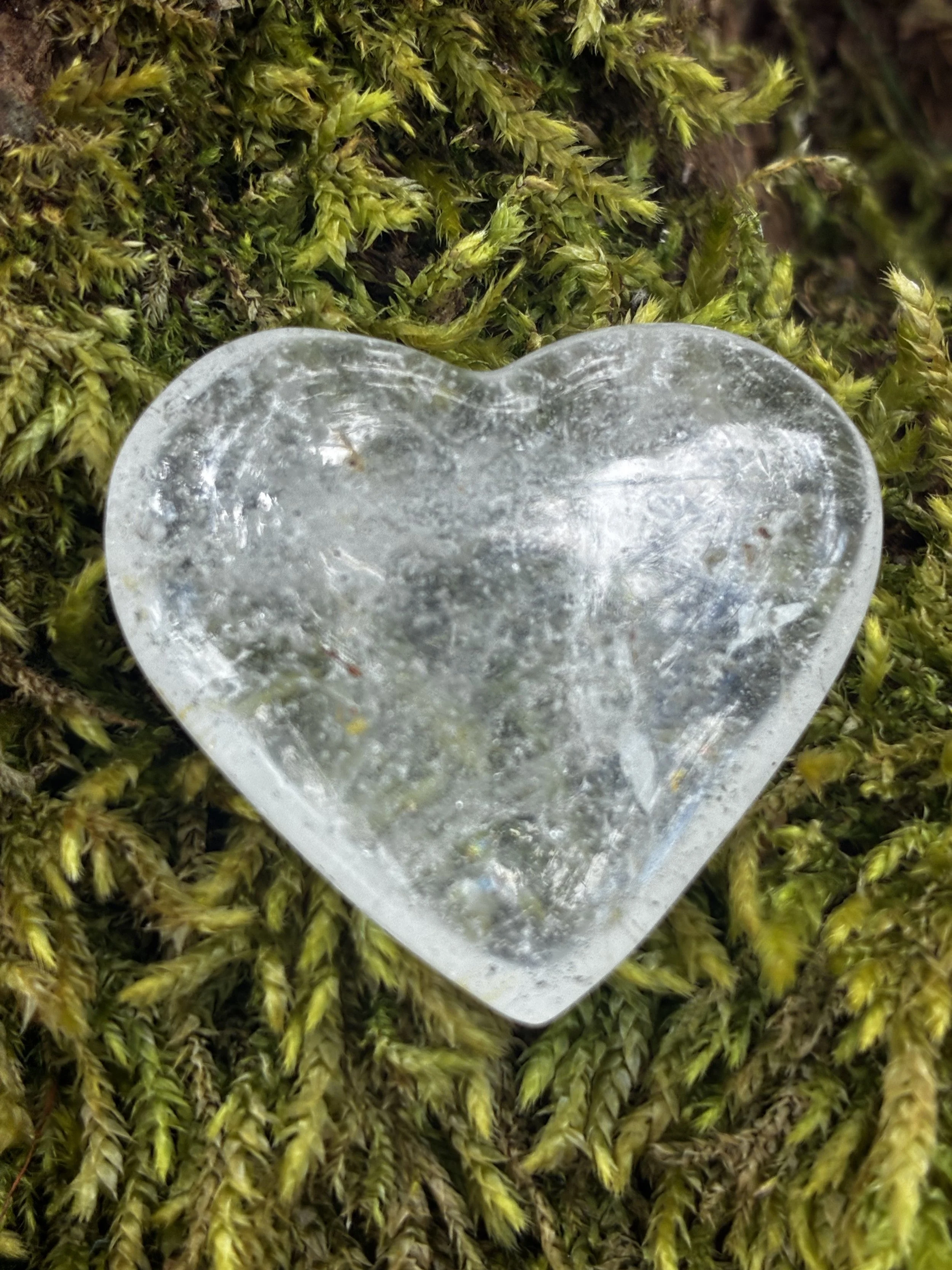 Rare Gem Quality Topaz Heart Carving, 17g