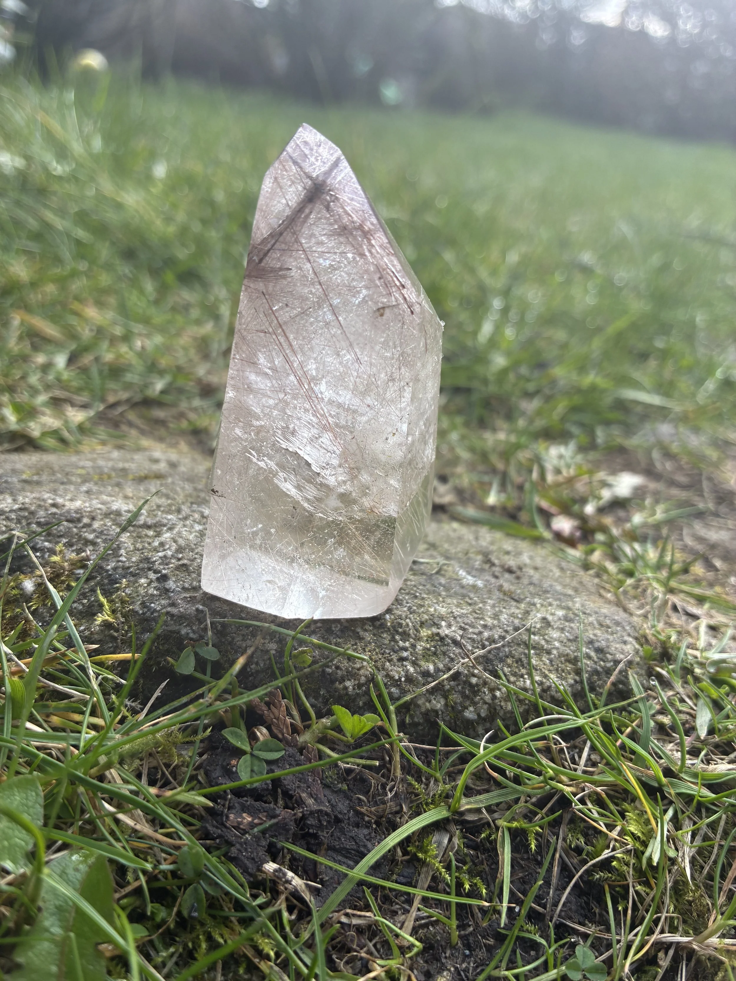 Rutilated Quartz Freeform Point, 62g