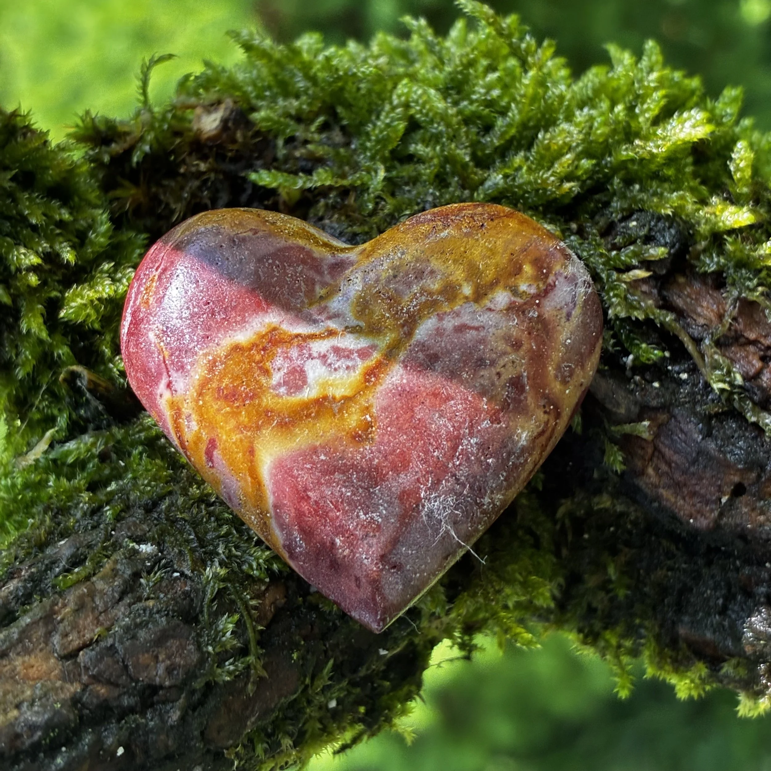 Mookite Brazilian Carved Crystal Heart, 20g
