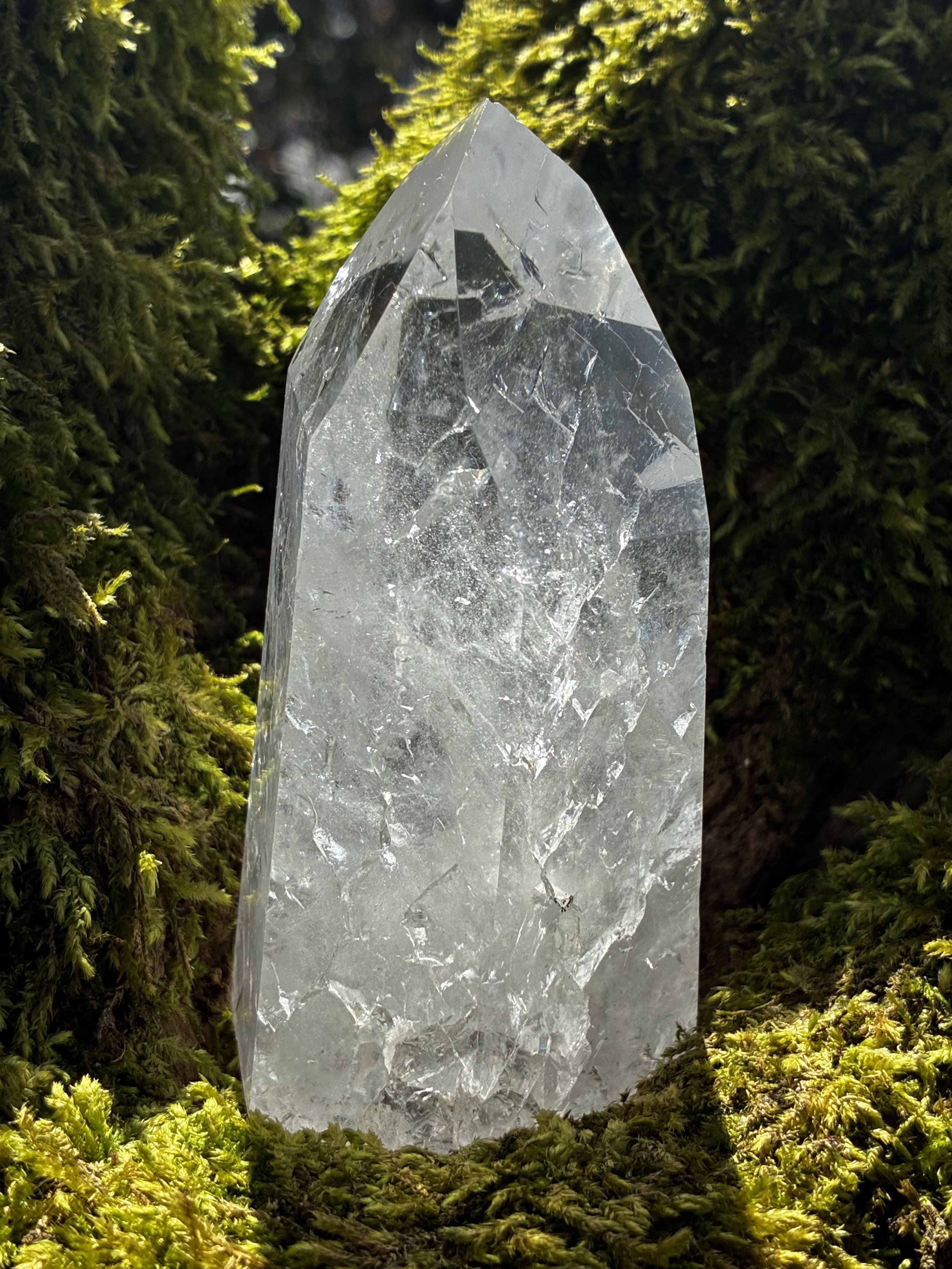 Fire & Ice Quartz Point, 277g