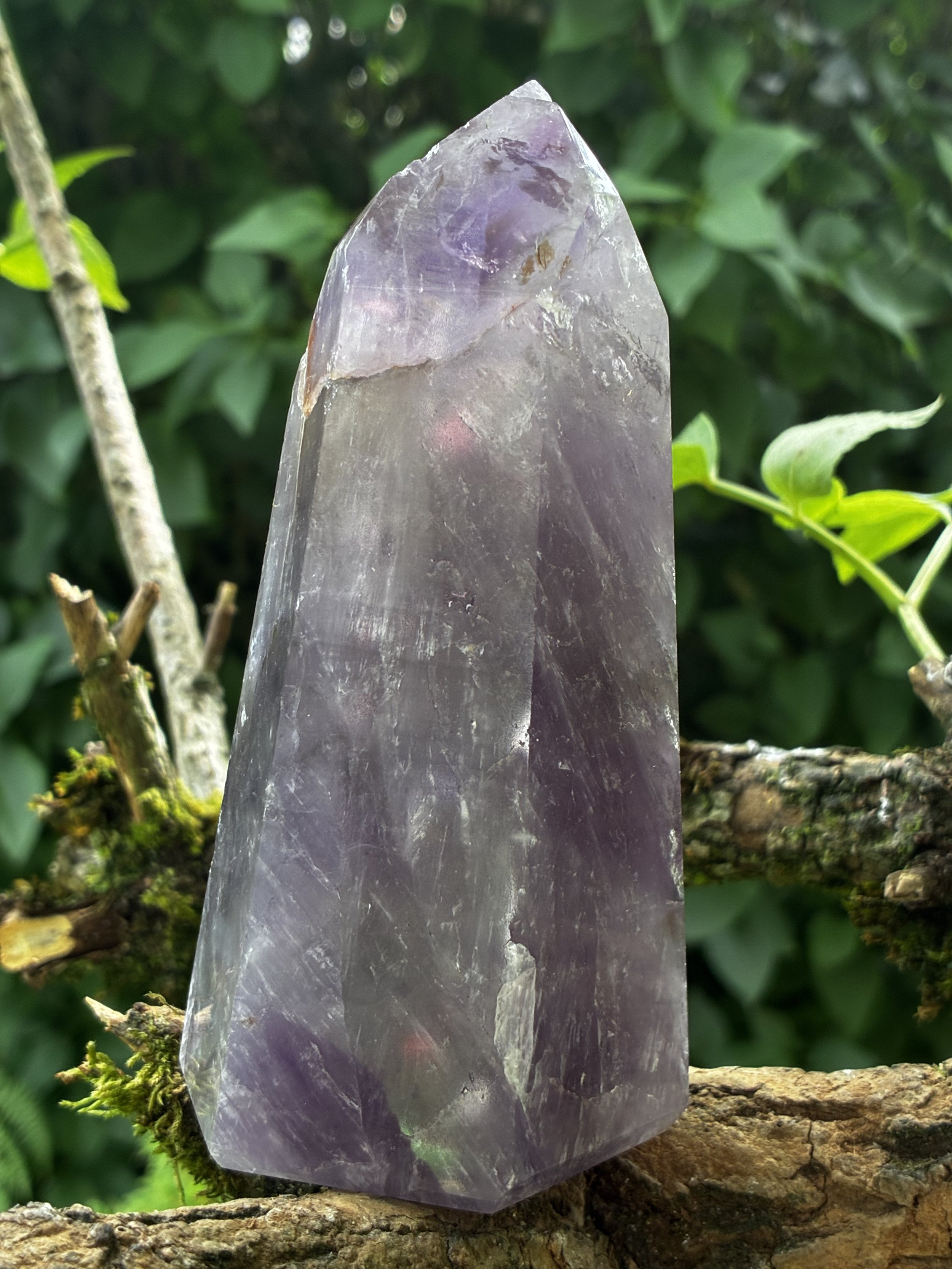 St Germain Crystal - Brazilian Amethyst Obelisk – 462g