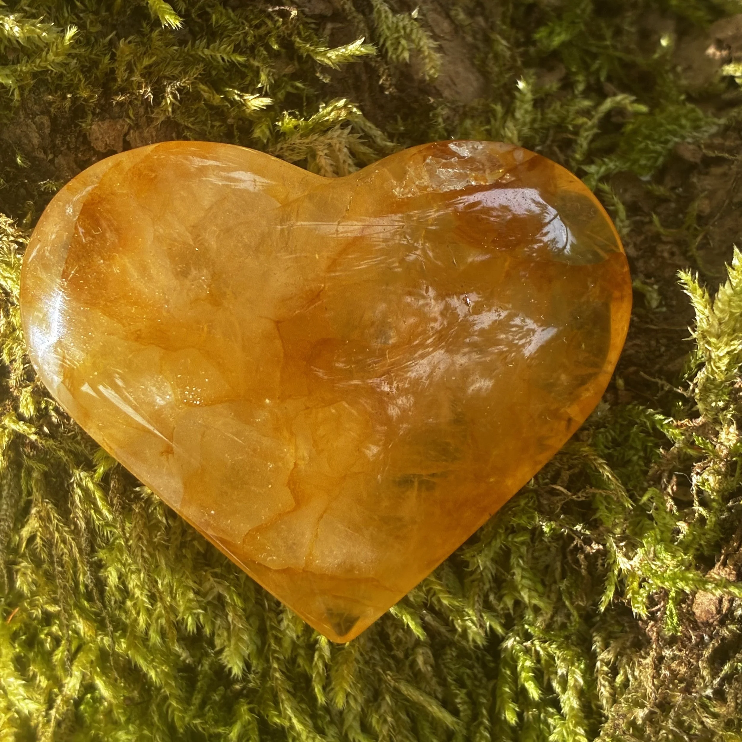 Golden Heart Brazilian Carved Heart, 47g