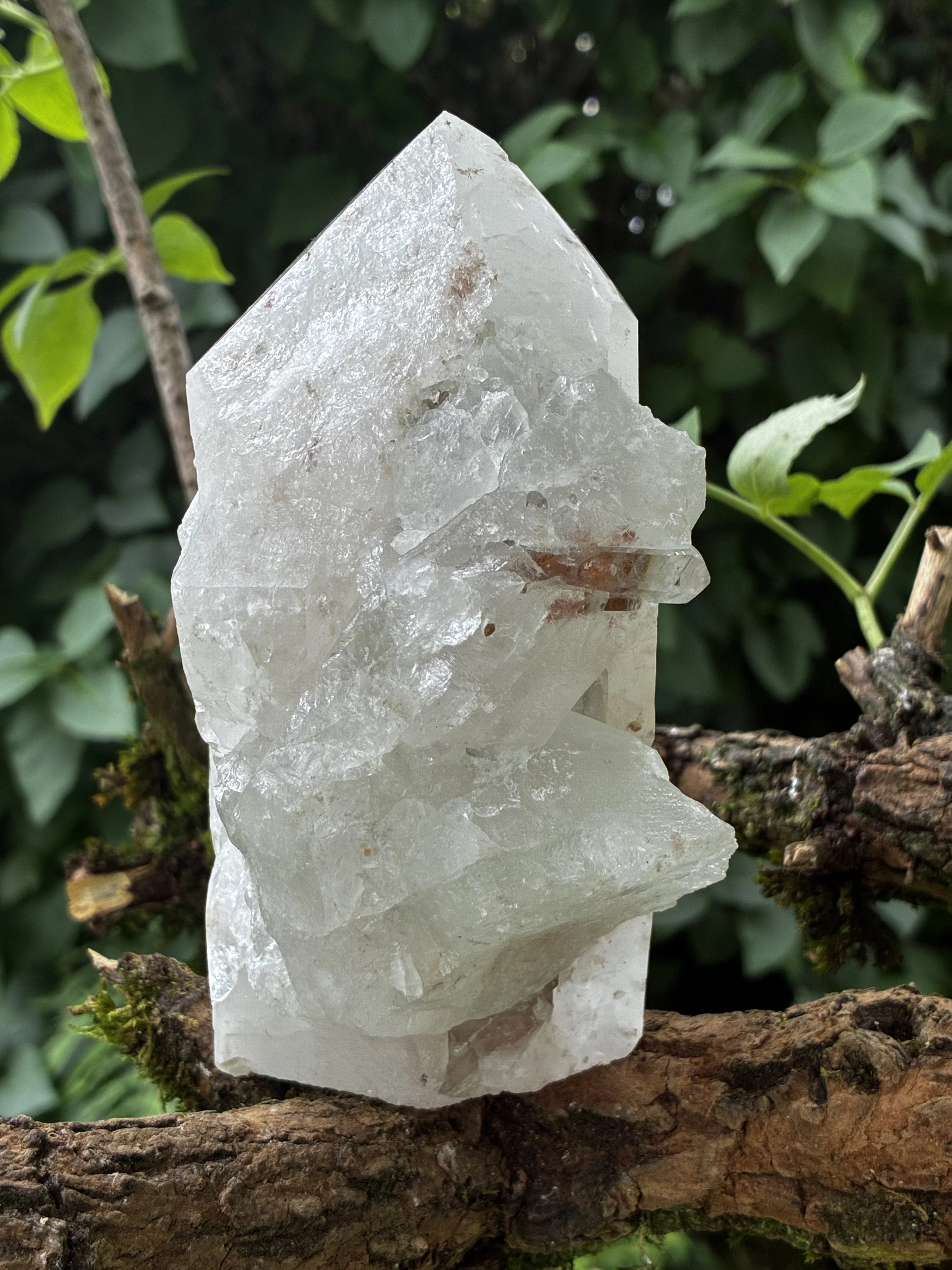 Specialist Quartz Formation – Lightning Struck Quartz Point, 946g