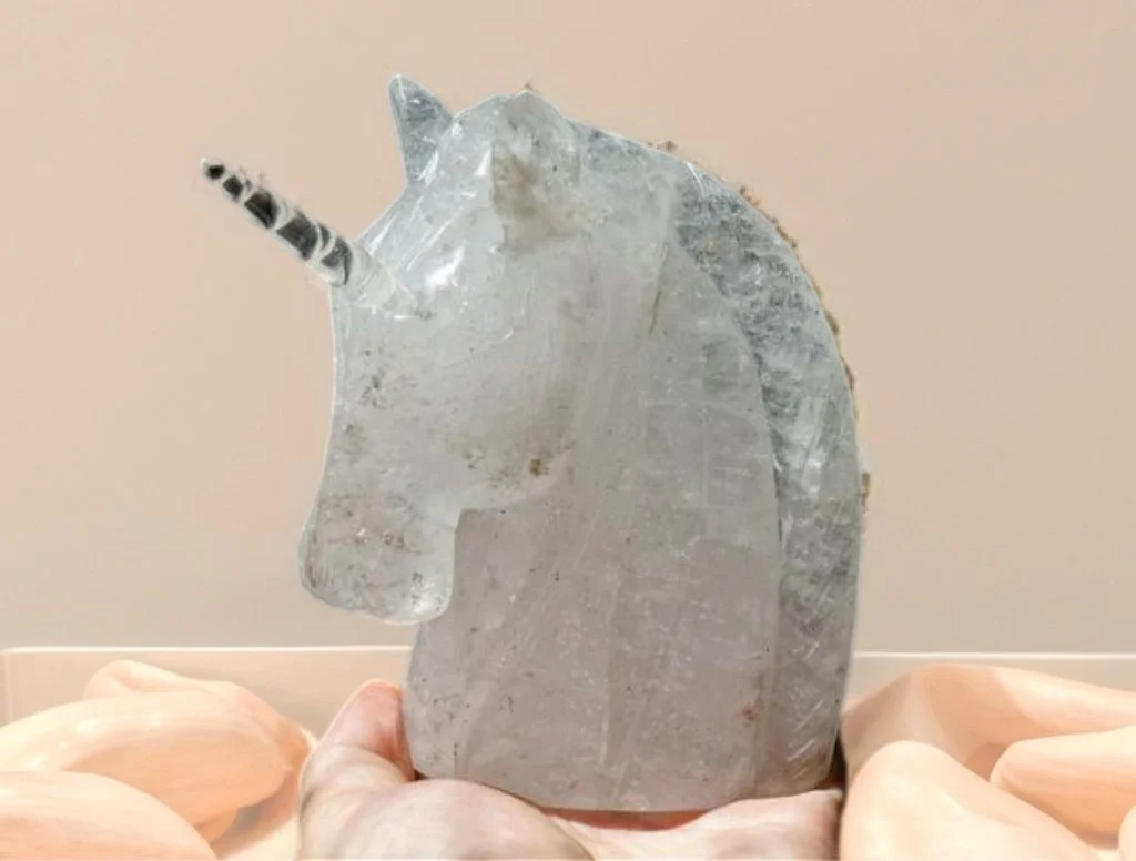 Brazilian Clear Quartz Unicorn 1080g - PRE-ORDER