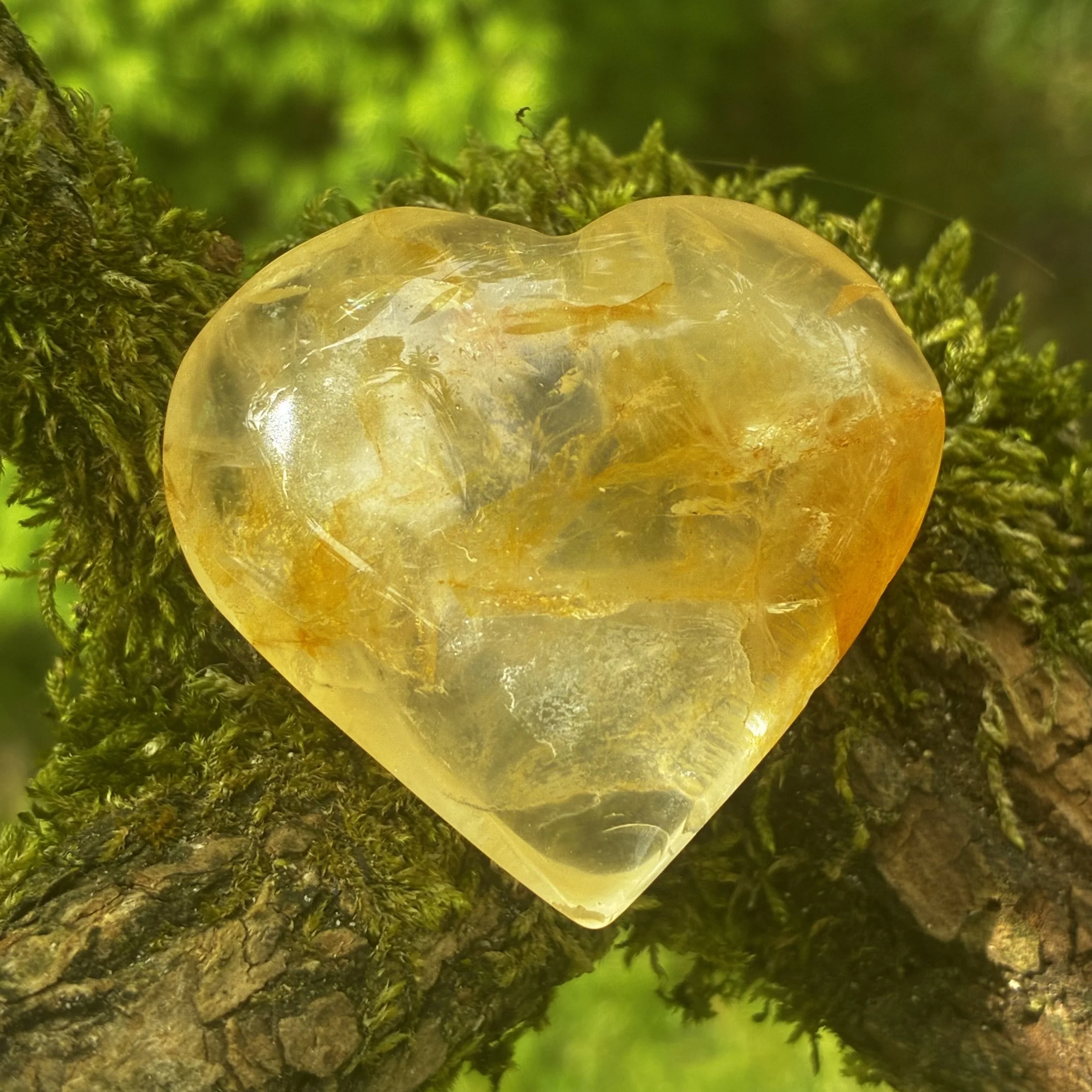 Golden Heart Brazilian Carved Heart, 47g