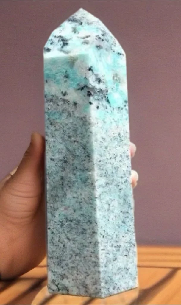 Blue/Green Amazonite Crystal Point, 1.1kg - PRE-ORDER