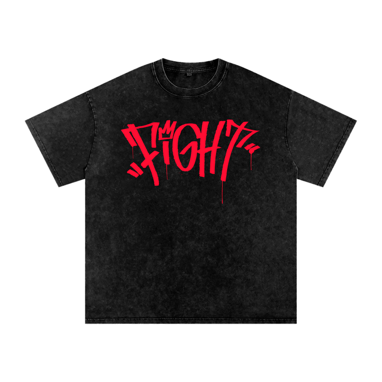 Fight T-Shirt, snow washed