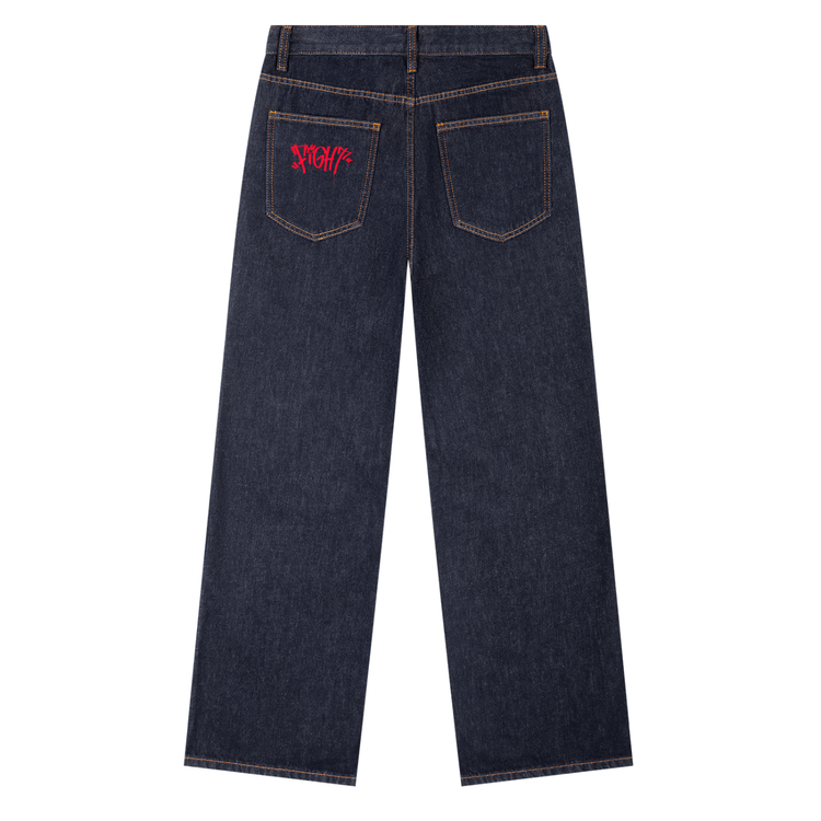 Subtle Fight Logo Denim Jeans