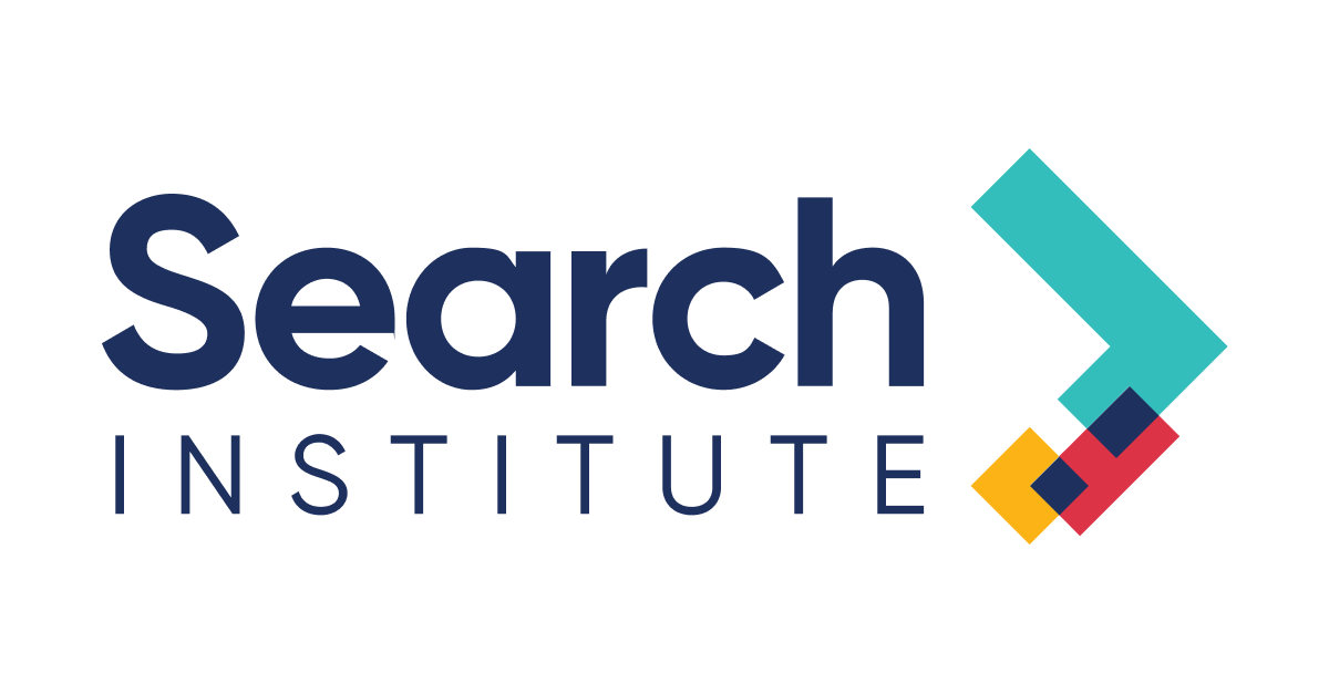 Search Institute logo with stylized arrow and colored squares.
