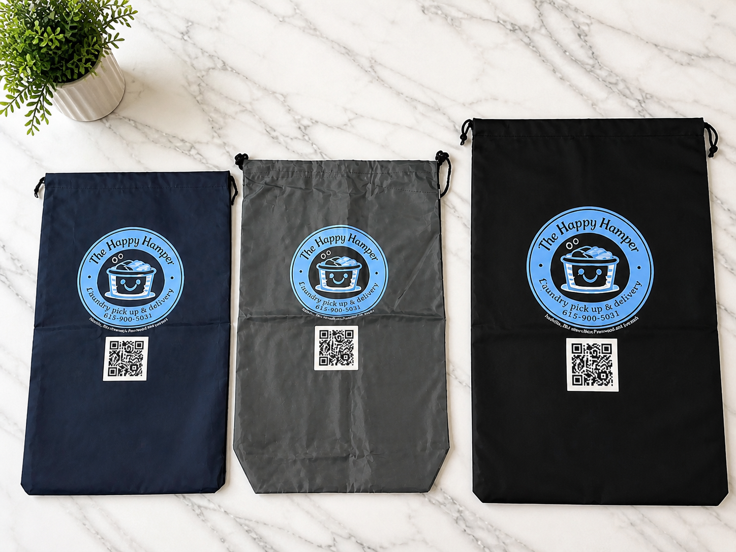Laundry Bag – Mini, Mid, & Max Happy (With/Without Strap)
