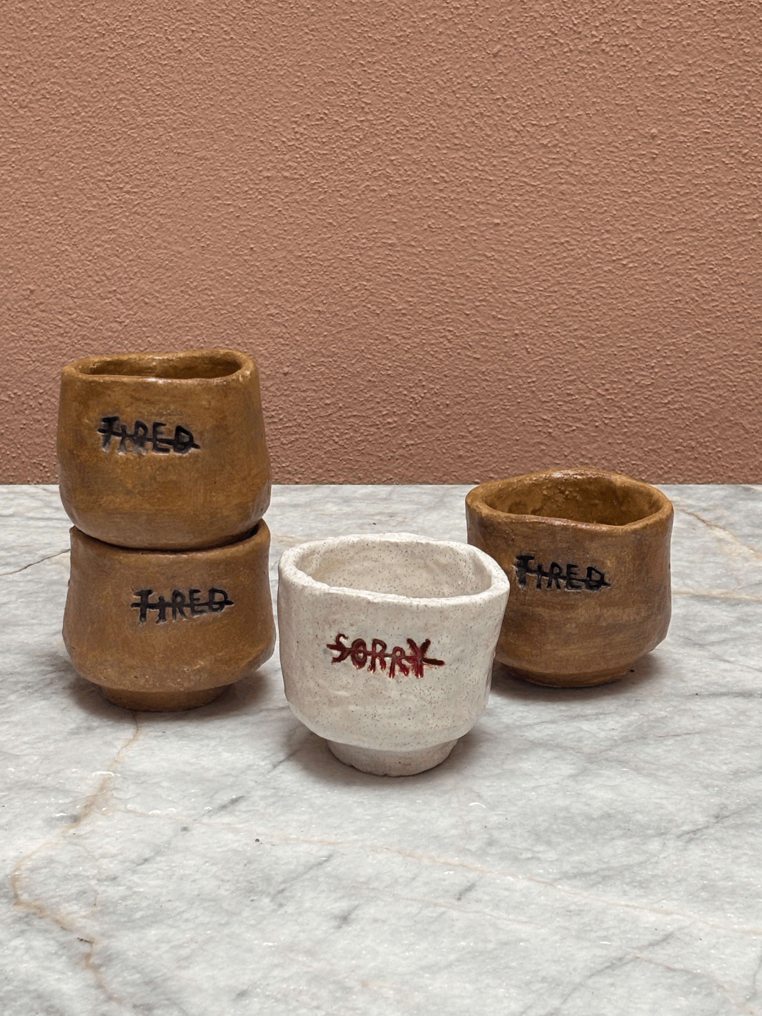 [ Text Cups ] by Studio Willem van Hooff
