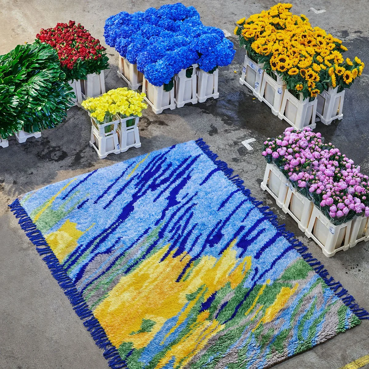 FLOWER MARKET RUGS - TABLEAU X NORDIC KNOTS