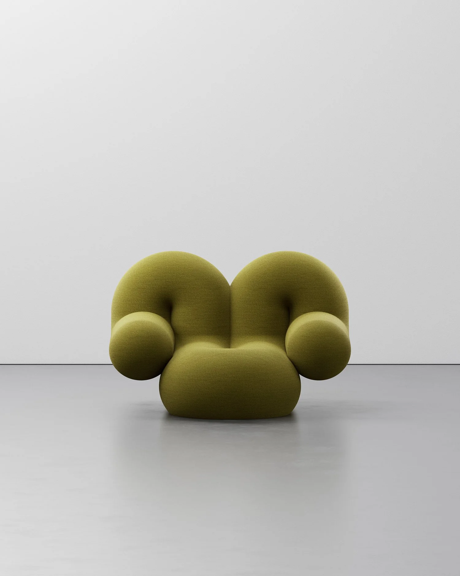 BAMBA Single sofa float_front green_kutarq.JPG