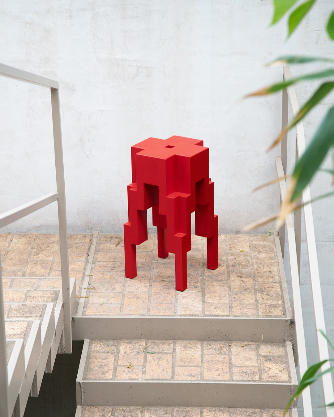 BASALT STOOL RED BY KUTARQ STUDIO