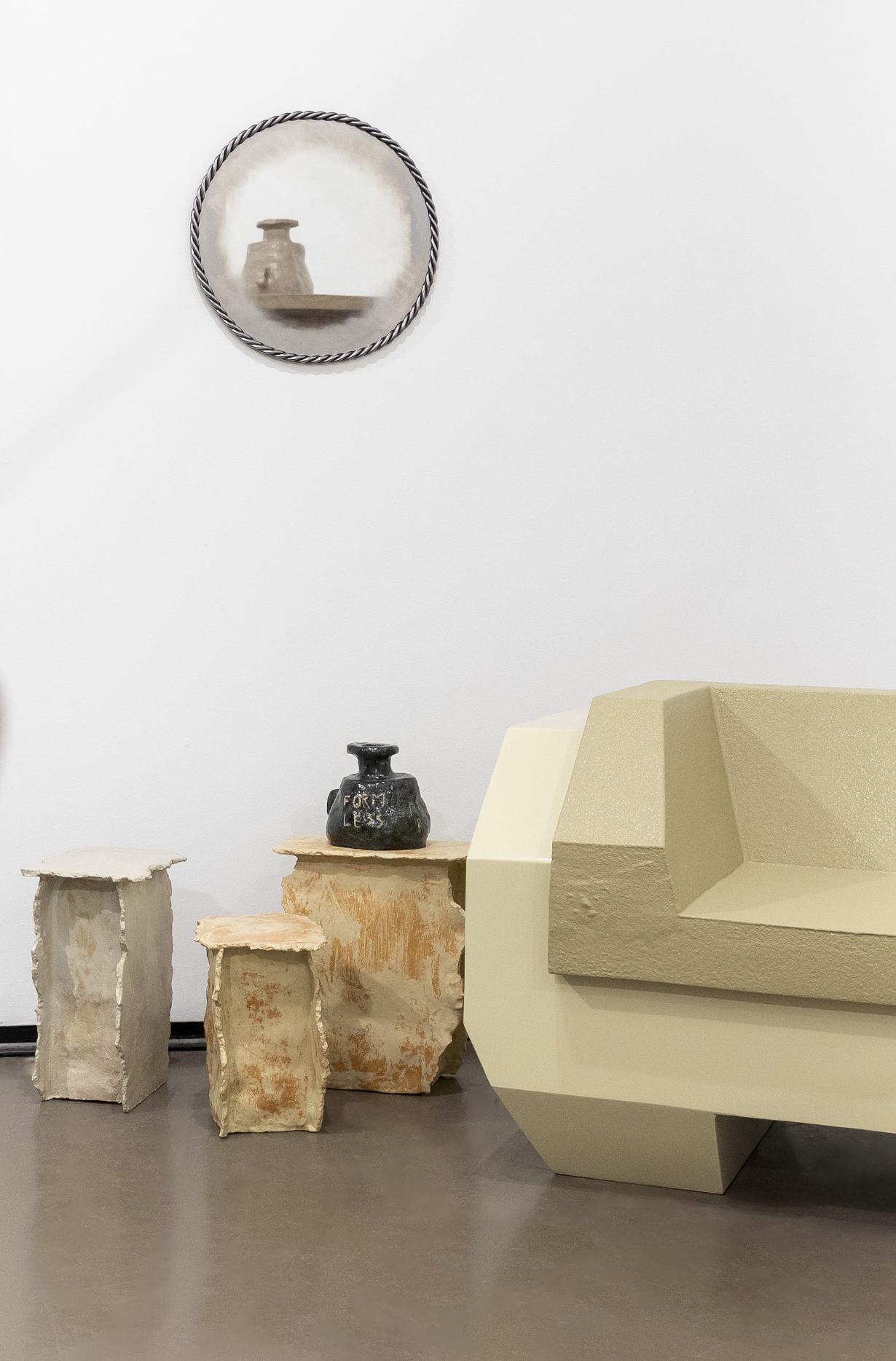 RIPPED CERAMIC STOOL BY WILLEM VAN HOOFF