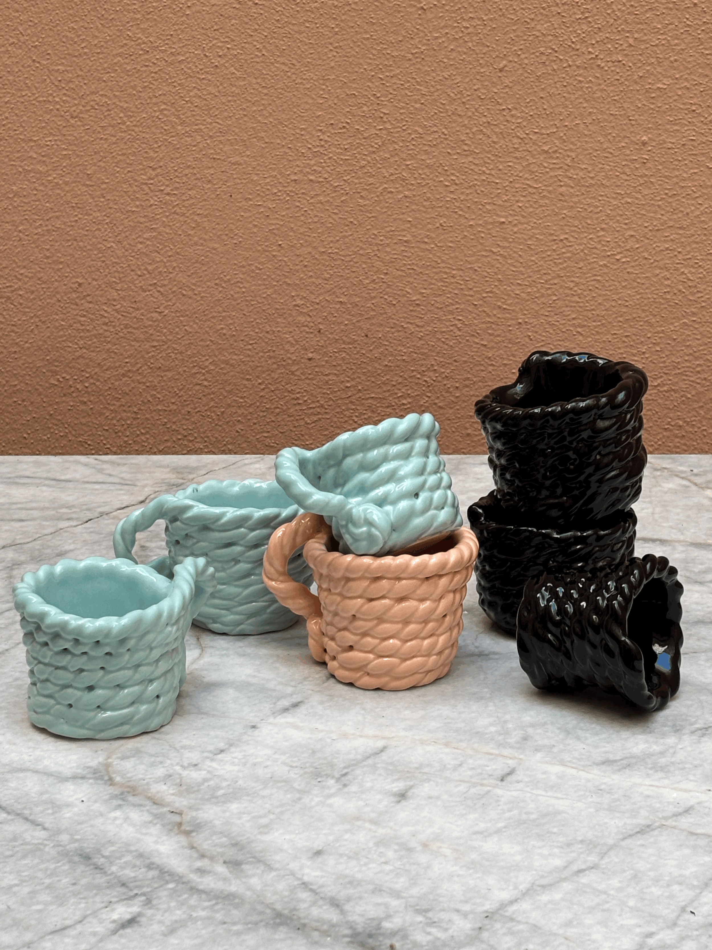 CÍNGULO cups collection by Jane Wright