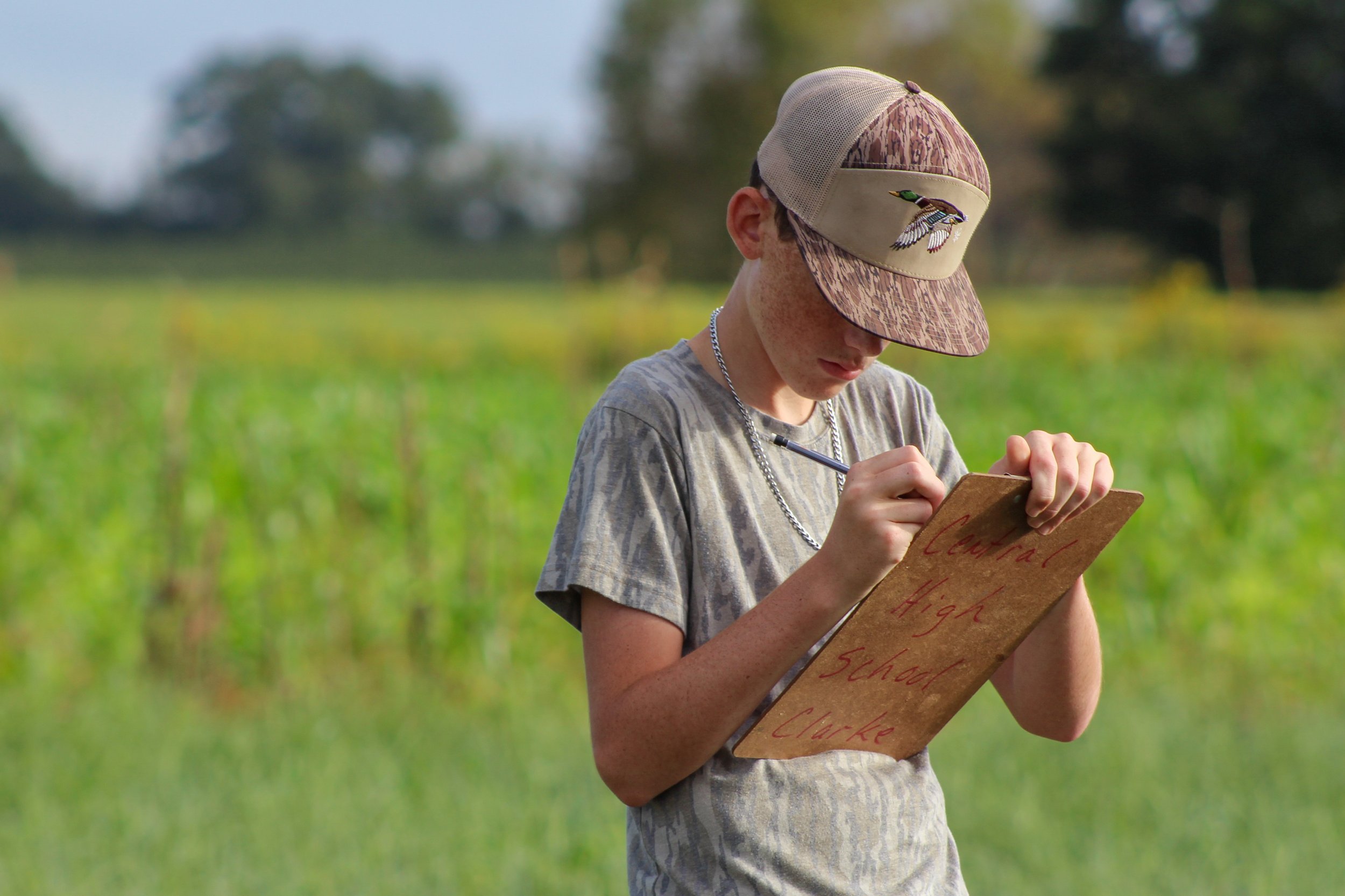 Georgia FFA Member competing in State Land Judging CDE • Canon T6i | 75–300mm