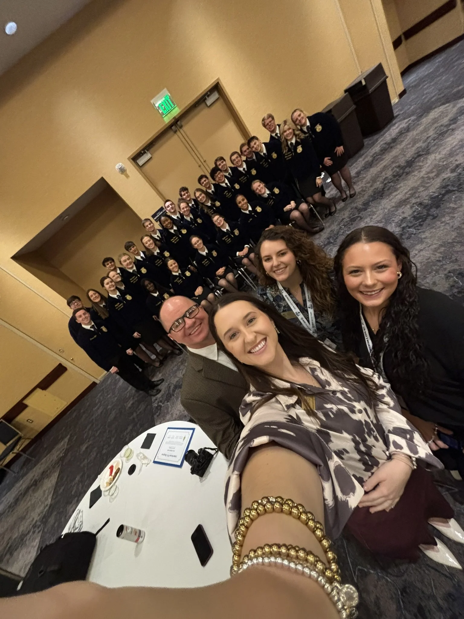Alex Parks with Georgia FFA members + State Staff at National FFA Convention