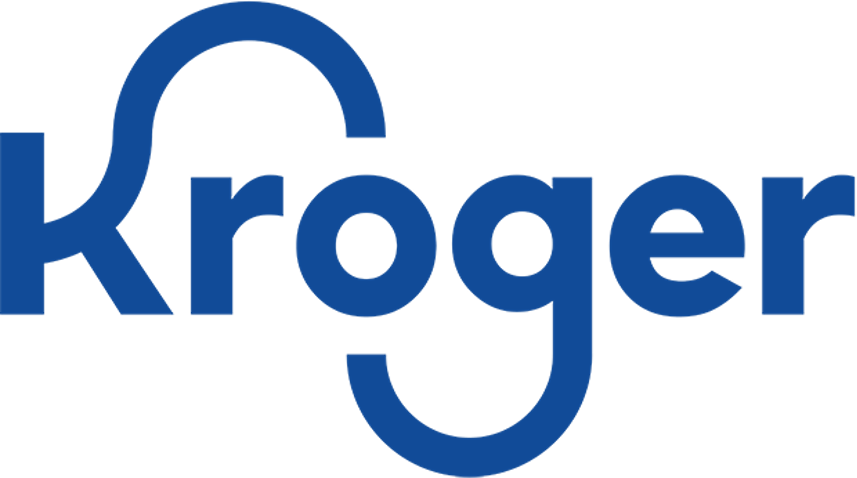 Kroger logo in blue