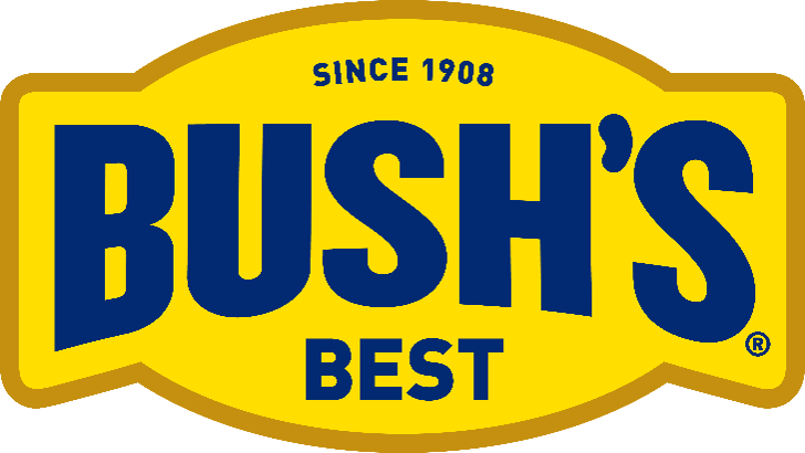 Logo of Bush's Best, a brand established in 1908, with a yellow background and blue text.