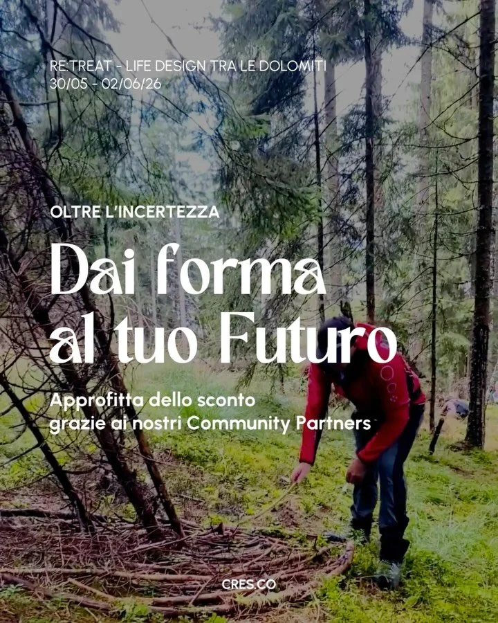 Costruire il Futuro che vuoi.
Con un metodo guidato e la leggerezza che trovi solo quando stai in Natura.
Fino al 20 aprile c&rsquo;&egrave; l&rsquo;offerta Early bird, e uno sconto aggiuntivo ti aspetta grazie ai Community partners @sddmilan e @arch
