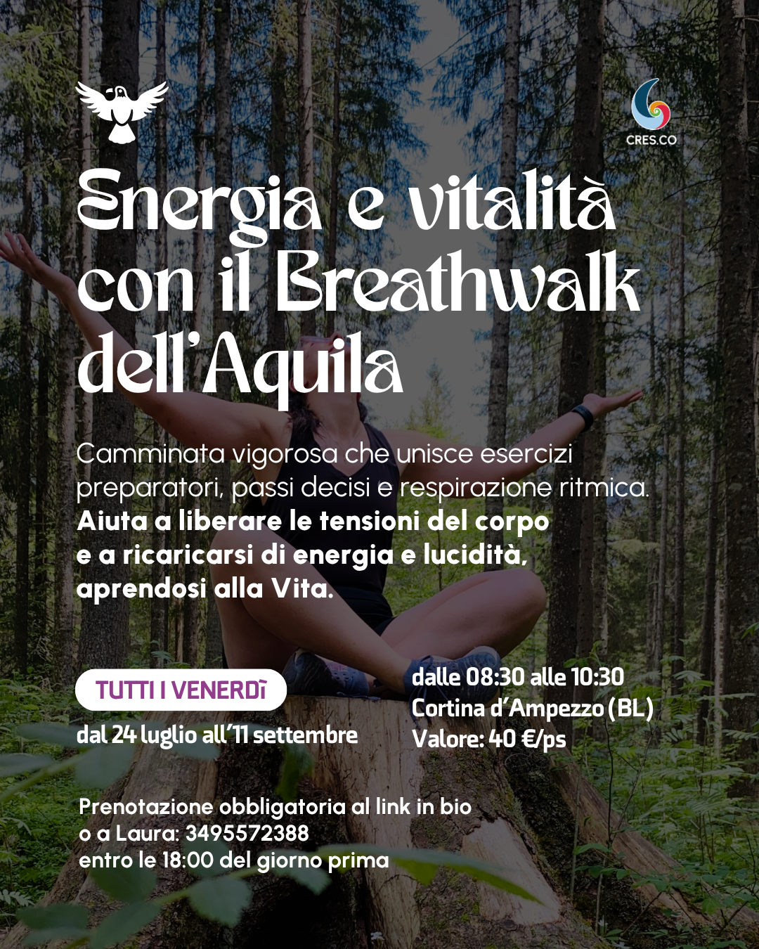 Energia e vitalità con il Breathwalk dell’Aquila