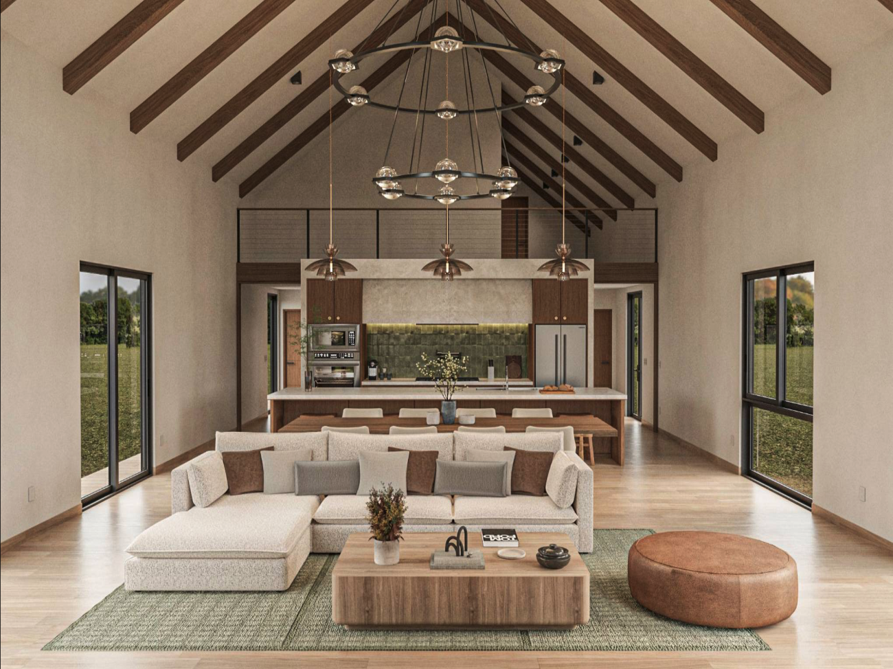 Image of the interior of the Alder home model at Mountain Stream at Quechee Lakes VT