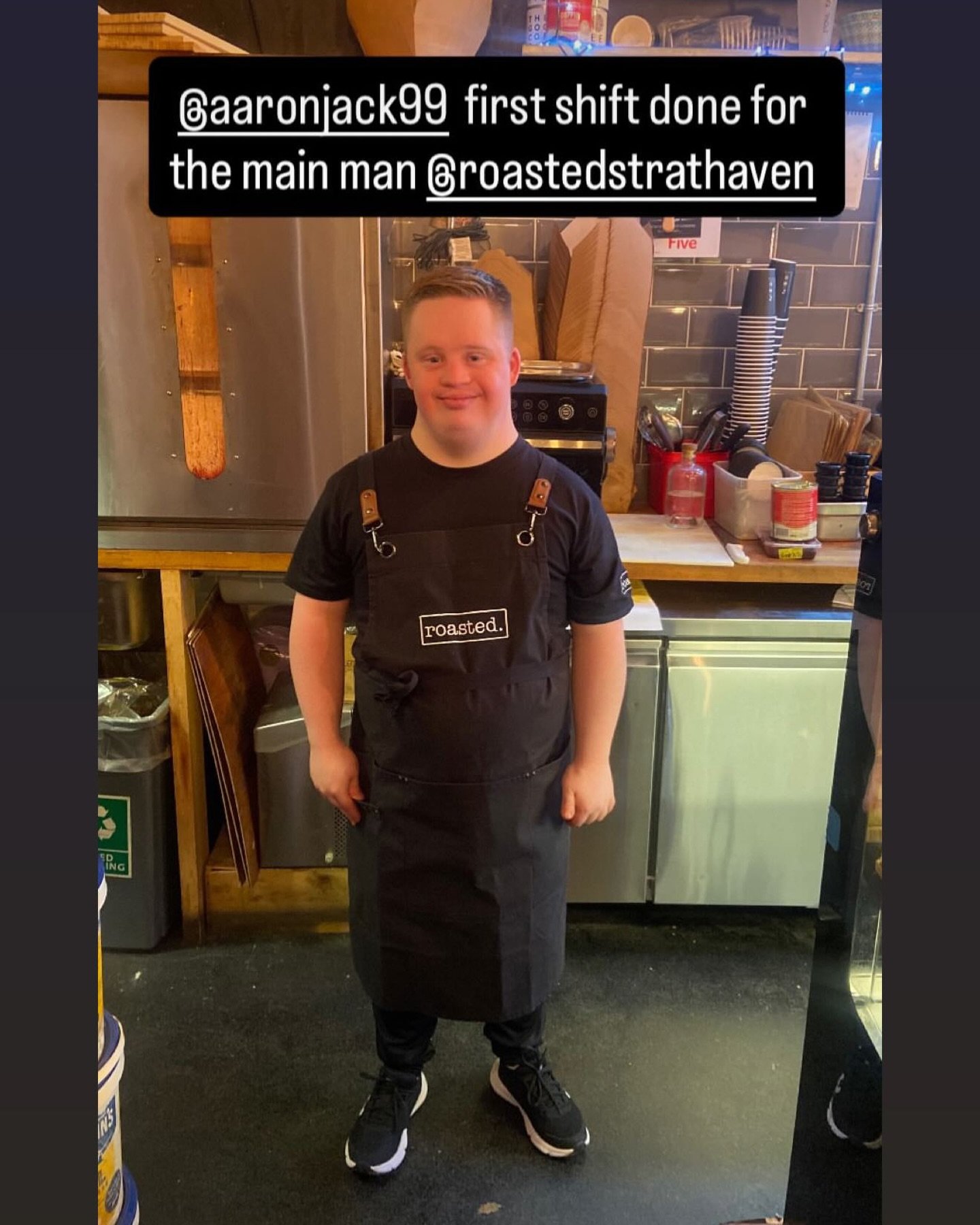 Had this legend start today. Keep an eye out for Aaron on Wednesdays. Come down and share the love. 

#roastedstrathaven #weloveaaron #dreamteam