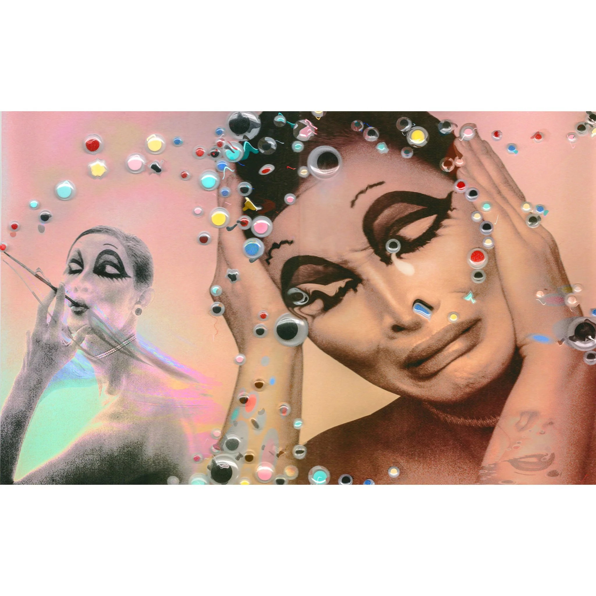 untitled self portrait photographic collage
google eyes on paper
11x17"