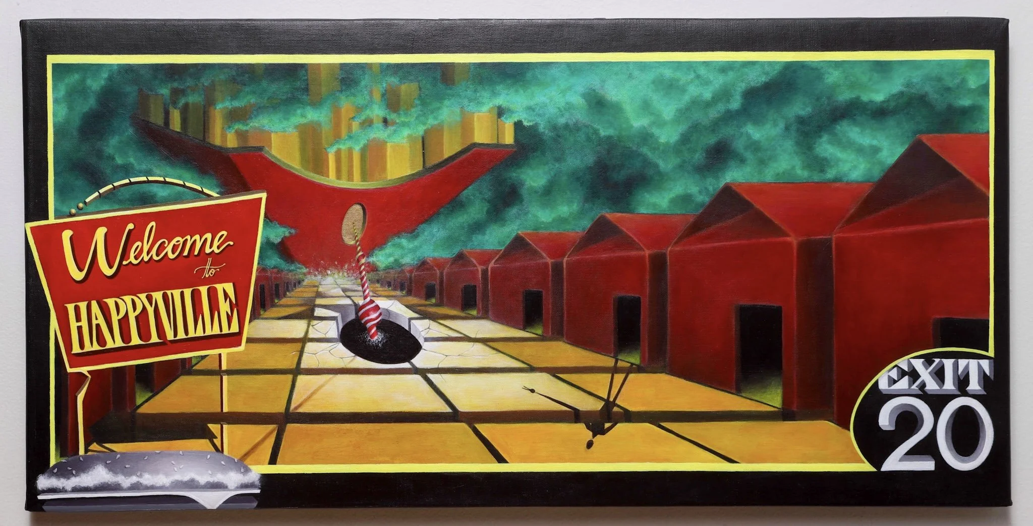 "EXIT 20"
acrylic on canvas
40x80cm