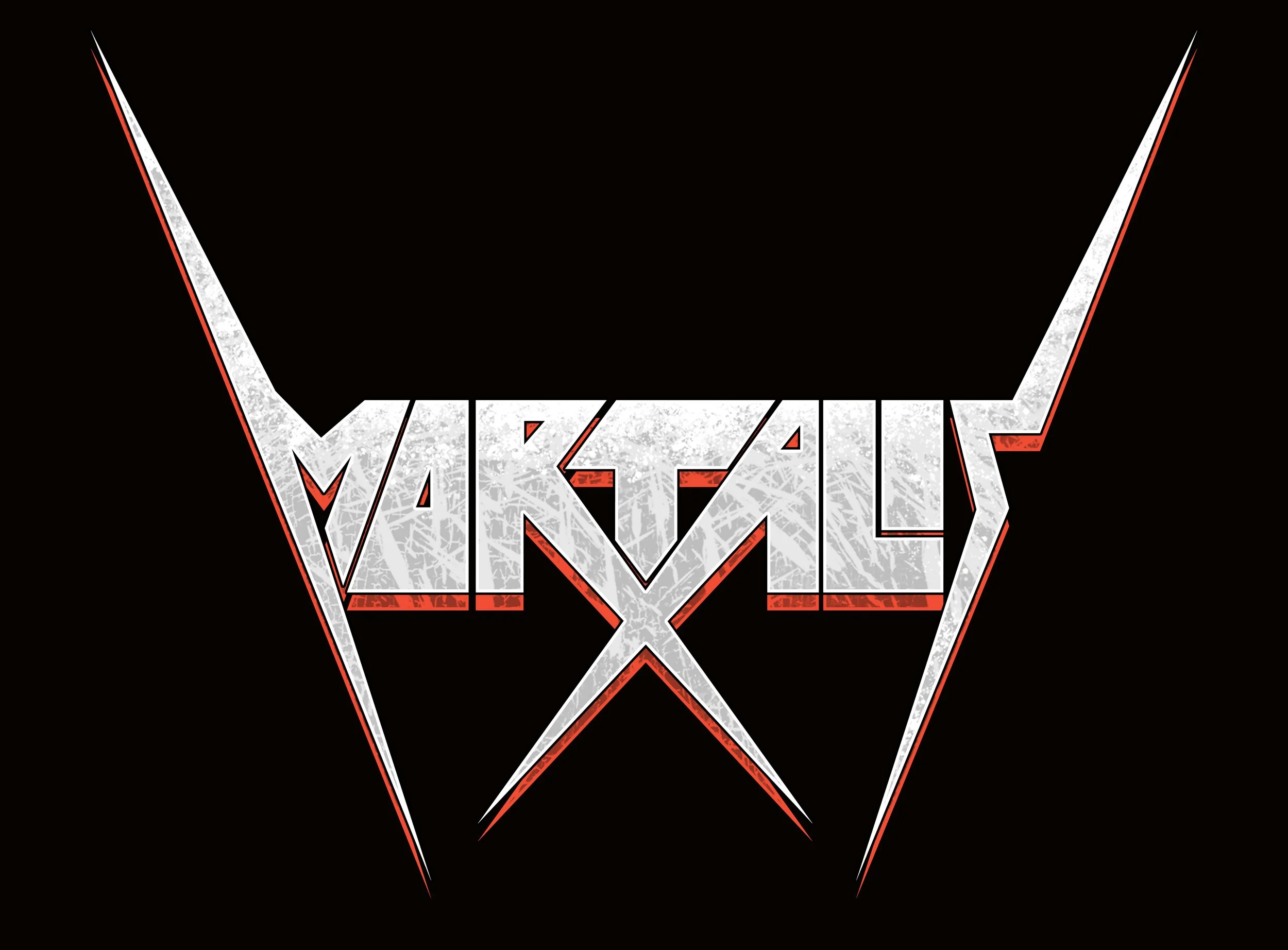 The Marvel logo with a black background and a red and white outline.
